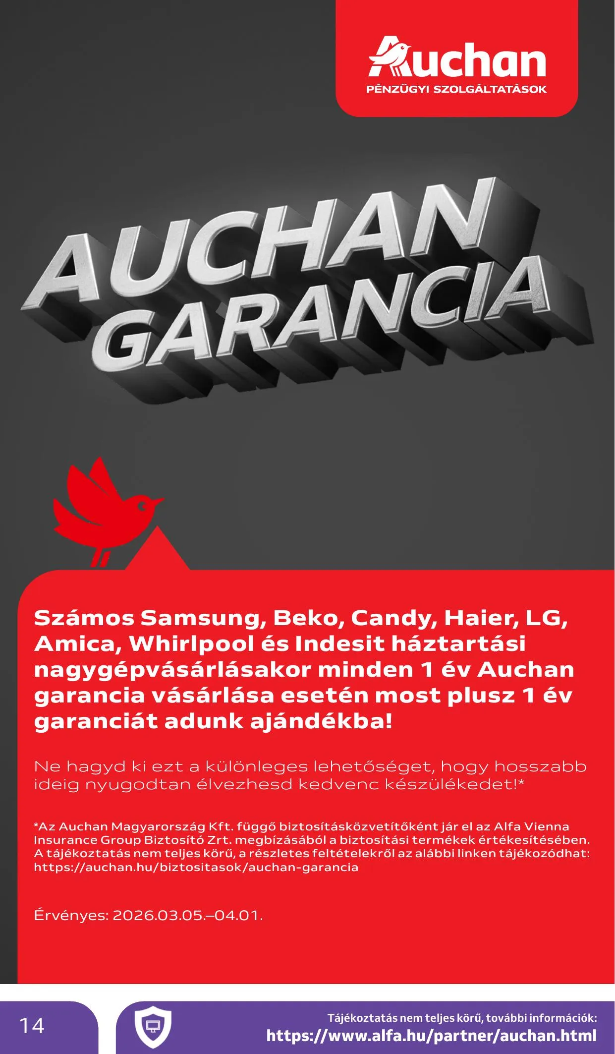 Auchan akciós újság Hipermarket Tavaszi nagytakarítás 03.05–03.18 – 14. oldal