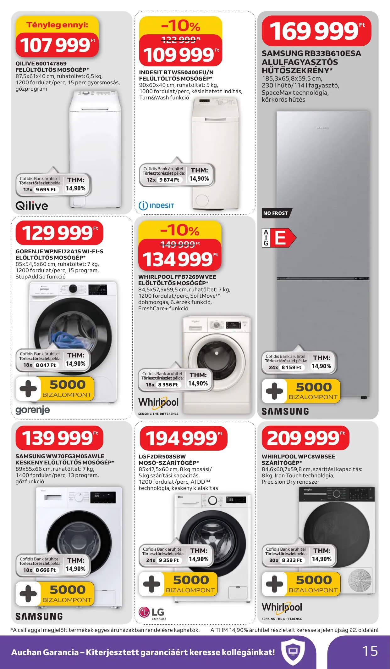 Auchan akciós újság Hipermarket Tavaszi nagytakarítás 03.05–03.18 – 15. oldal