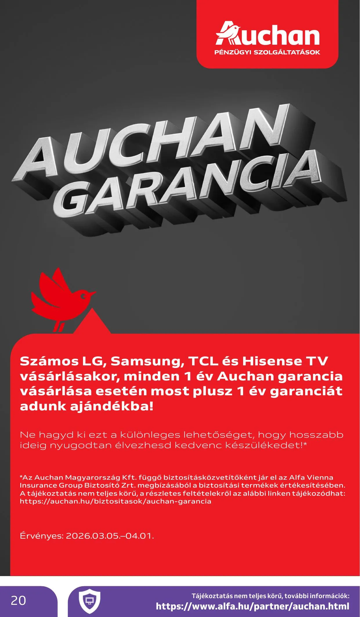 Auchan akciós újság Hipermarket Tavaszi nagytakarítás 03.05–03.18 – 20. oldal
