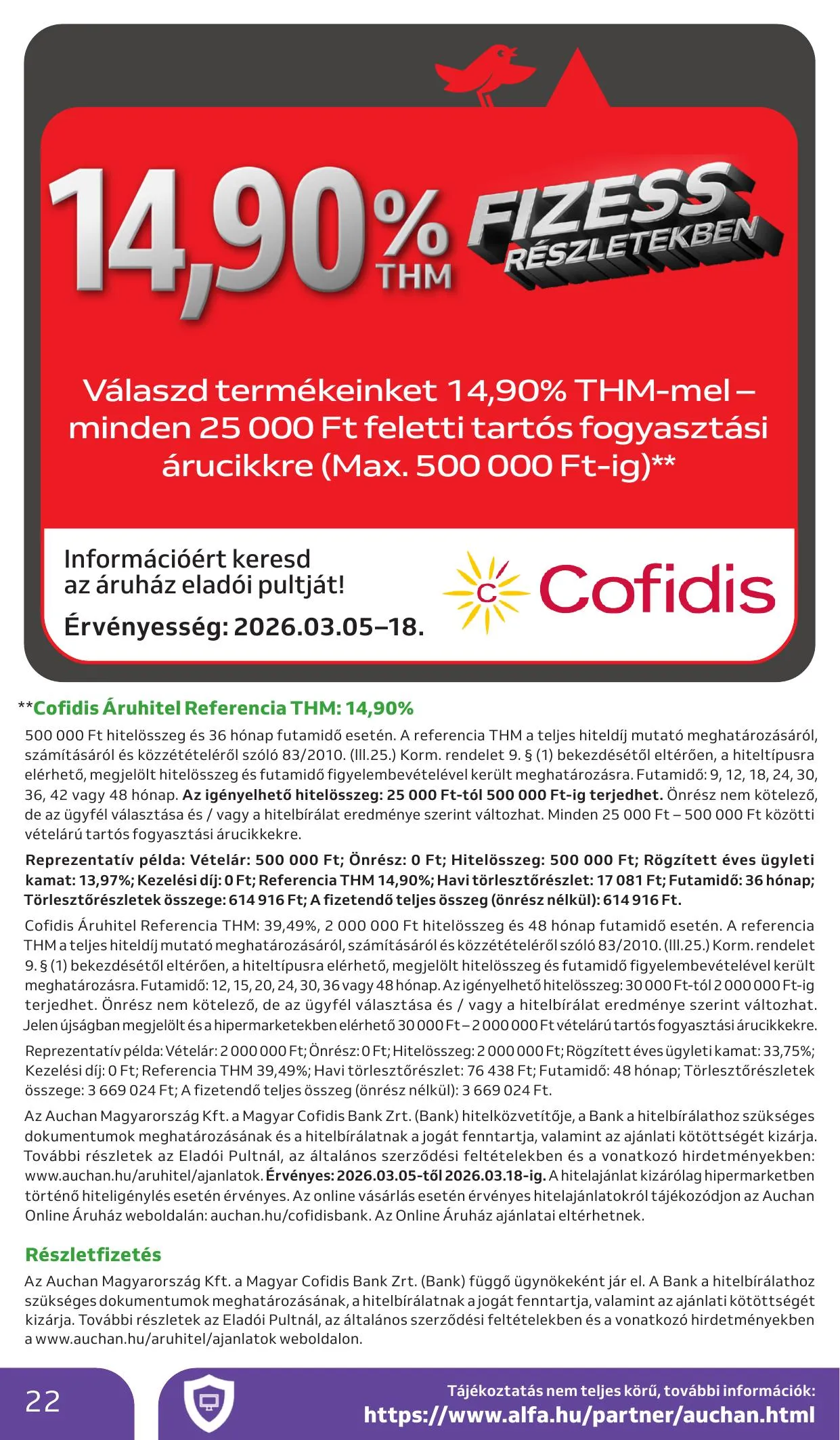 Auchan akciós újság Hipermarket Tavaszi nagytakarítás 03.05–03.18 – 22. oldal