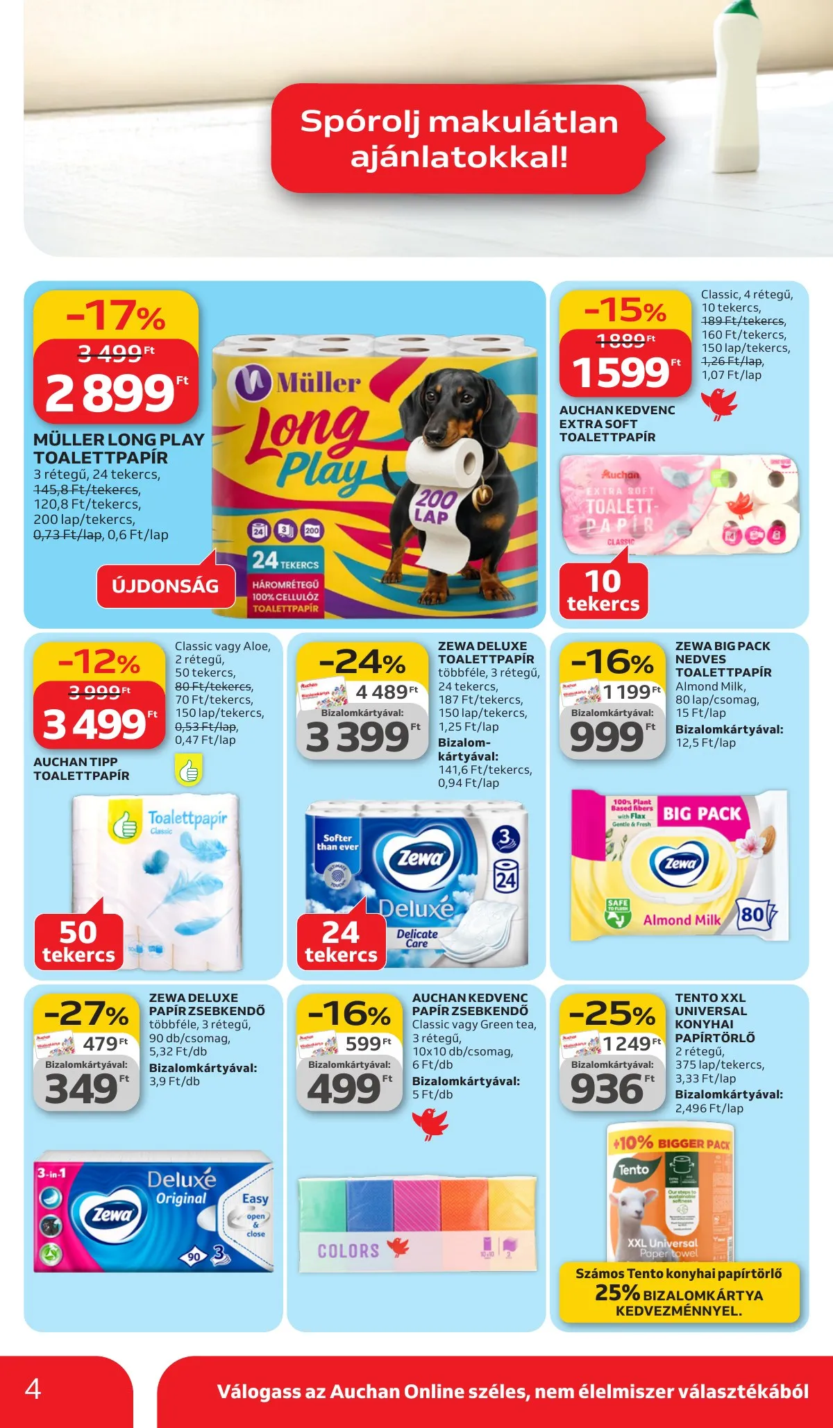 Auchan akciós újság Hipermarket Tavaszi nagytakarítás 03.05–03.18 – 4. oldal