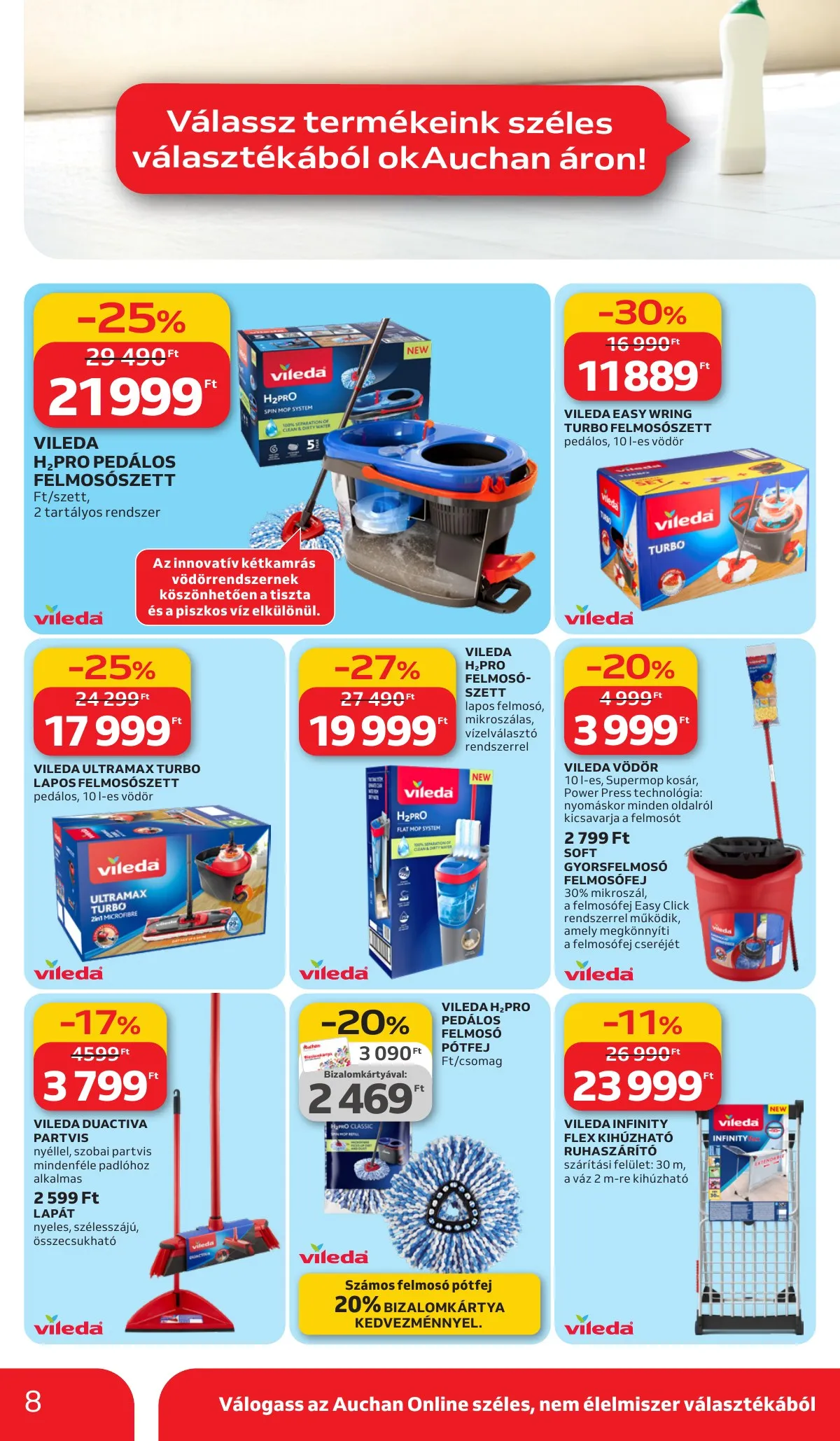 Auchan akciós újság Hipermarket Tavaszi nagytakarítás 03.05–03.18 – 8. oldal