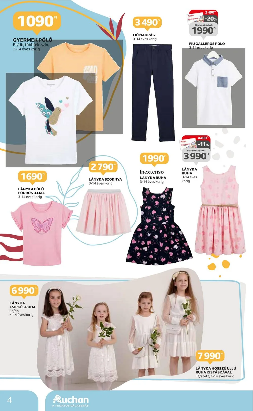 Auchan akciós újság Hipermarket tavaszi ruha 02.29–03.27 – 4. oldal