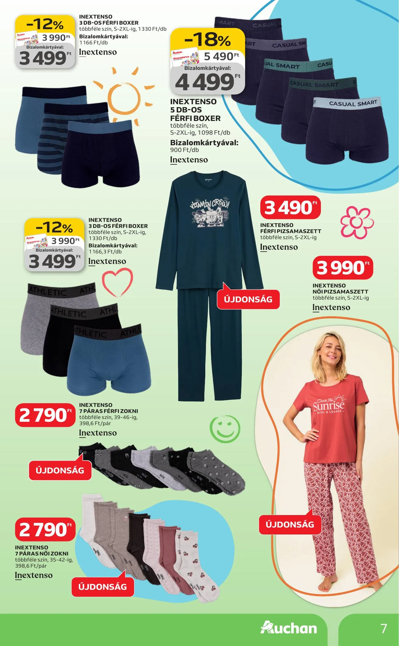 Auchan akciós újság Hipermarket Tavaszi textil 03.05–04.01 – 7. oldal