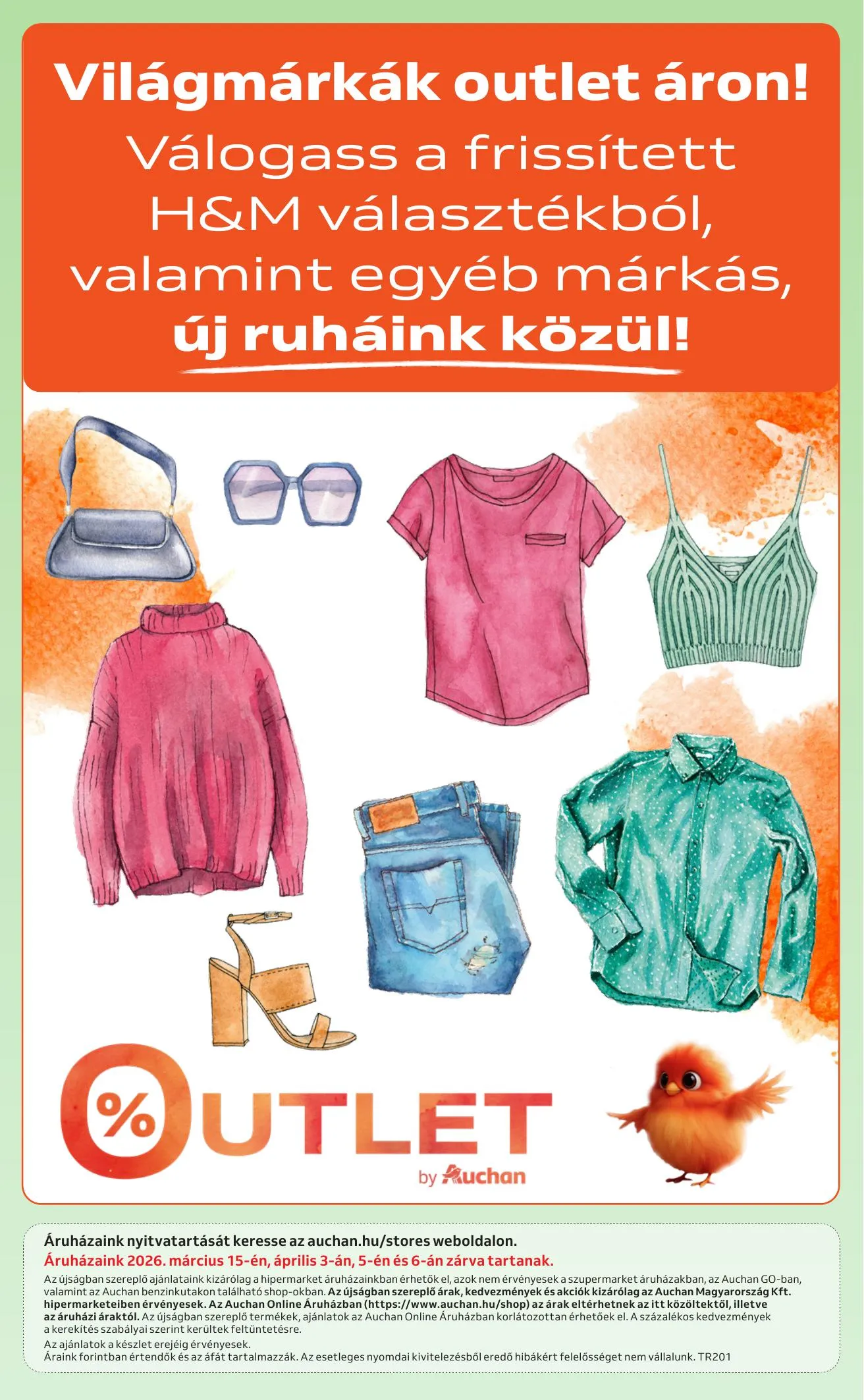 Auchan akciós újság Hipermarket Tavaszi textil 03.05–04.01 – 8. oldal