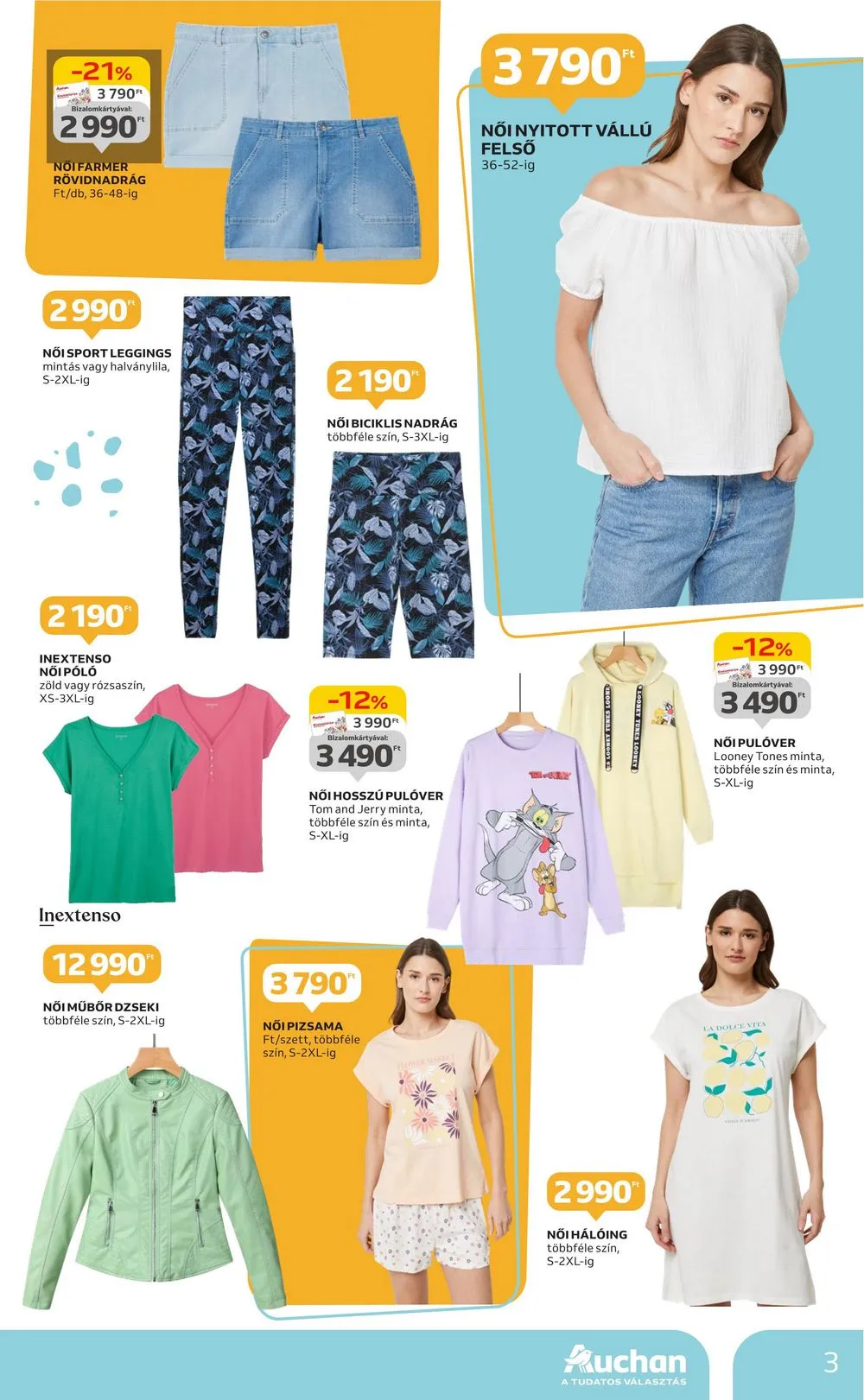 Auchan akciós újság Hipermarket Textil 04.11–05.08 – 3. oldal