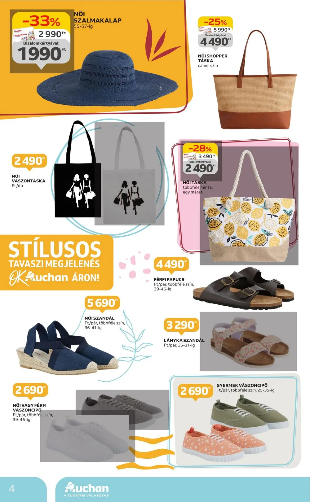 Auchan akciós újság Hipermarket Textil 04.11–05.08 – 4. oldal