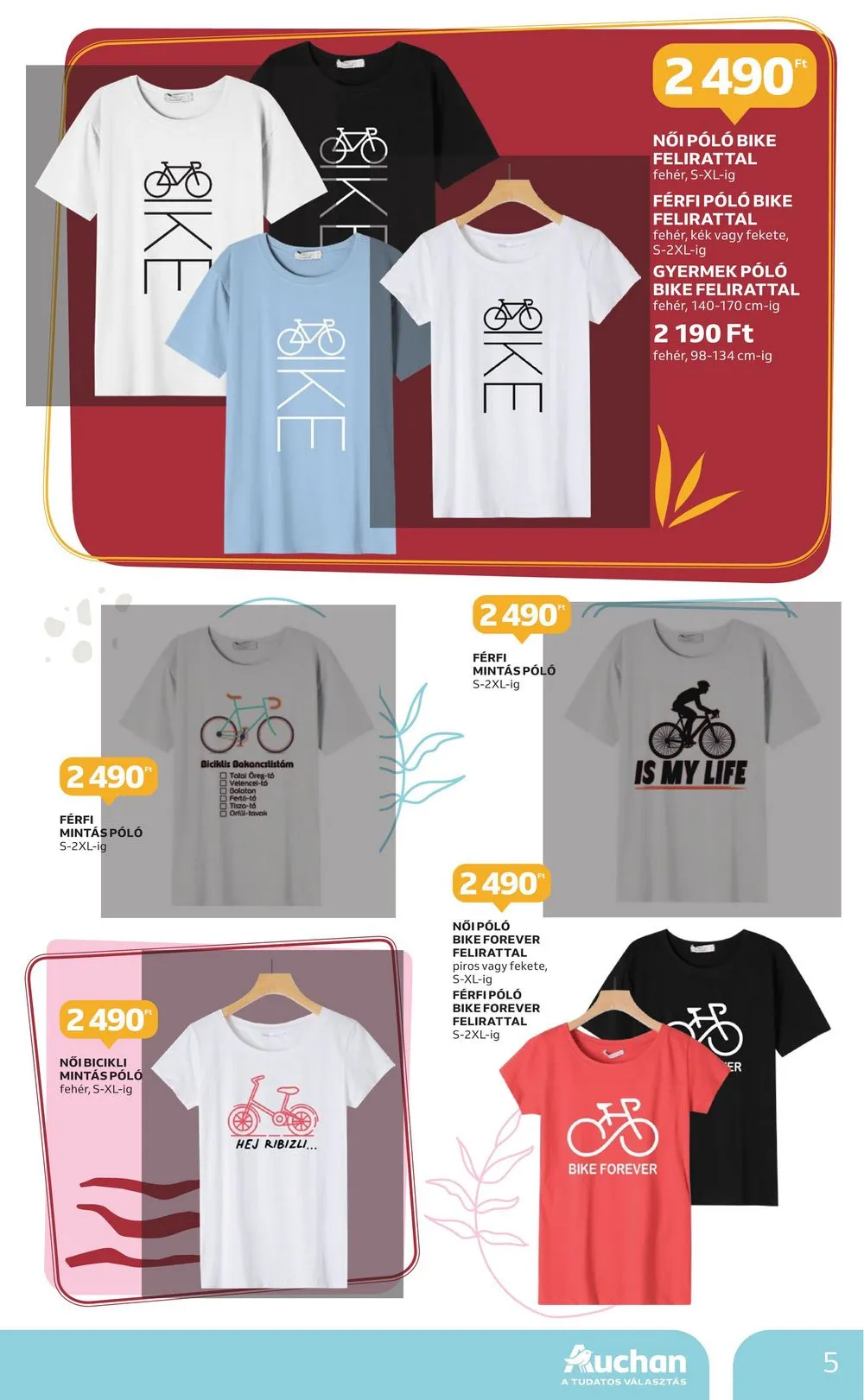 Auchan akciós újság Hipermarket Textil 04.11–05.08 – 5. oldal