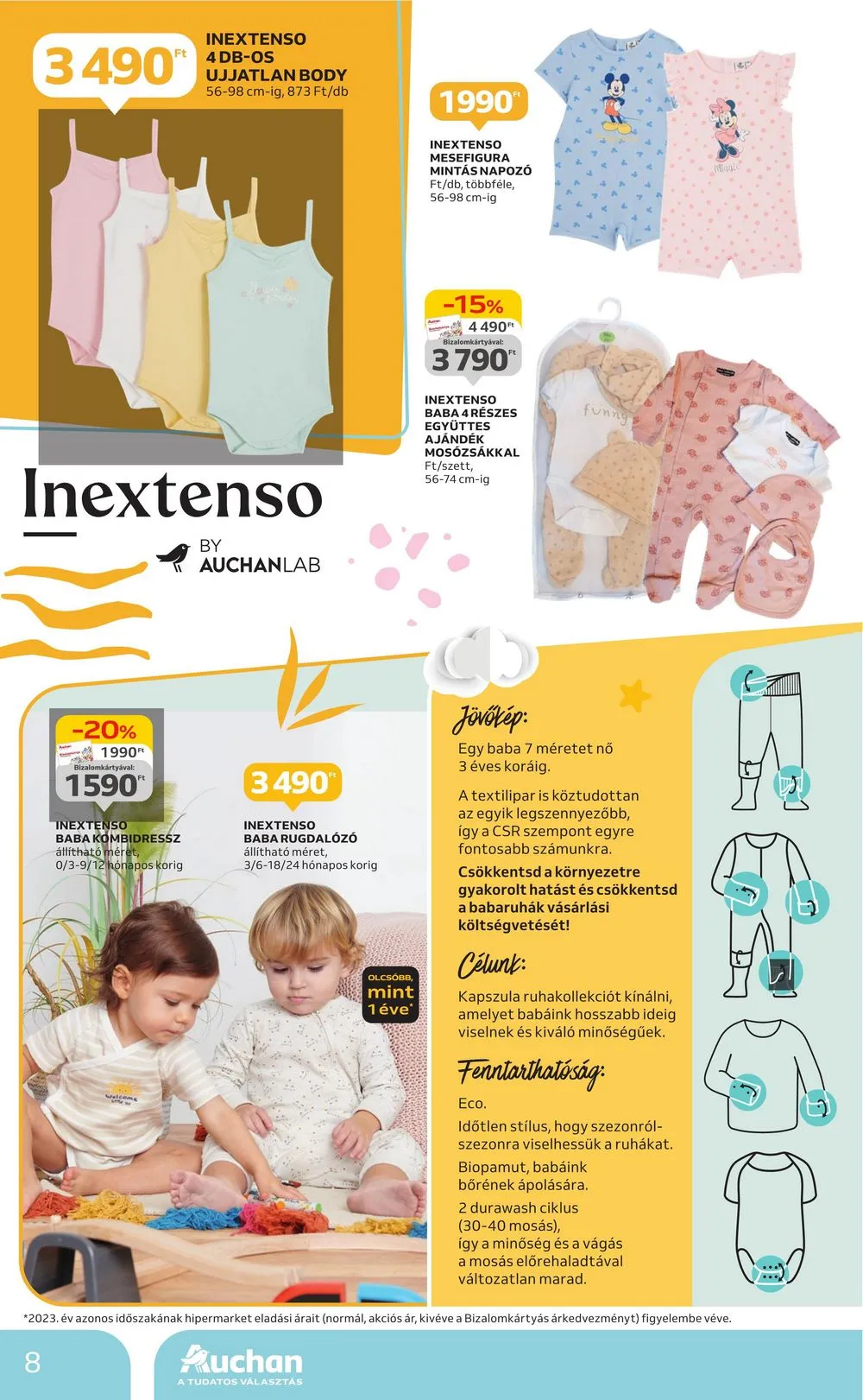 Auchan akciós újság Hipermarket Textil 04.11–05.08 – 8. oldal