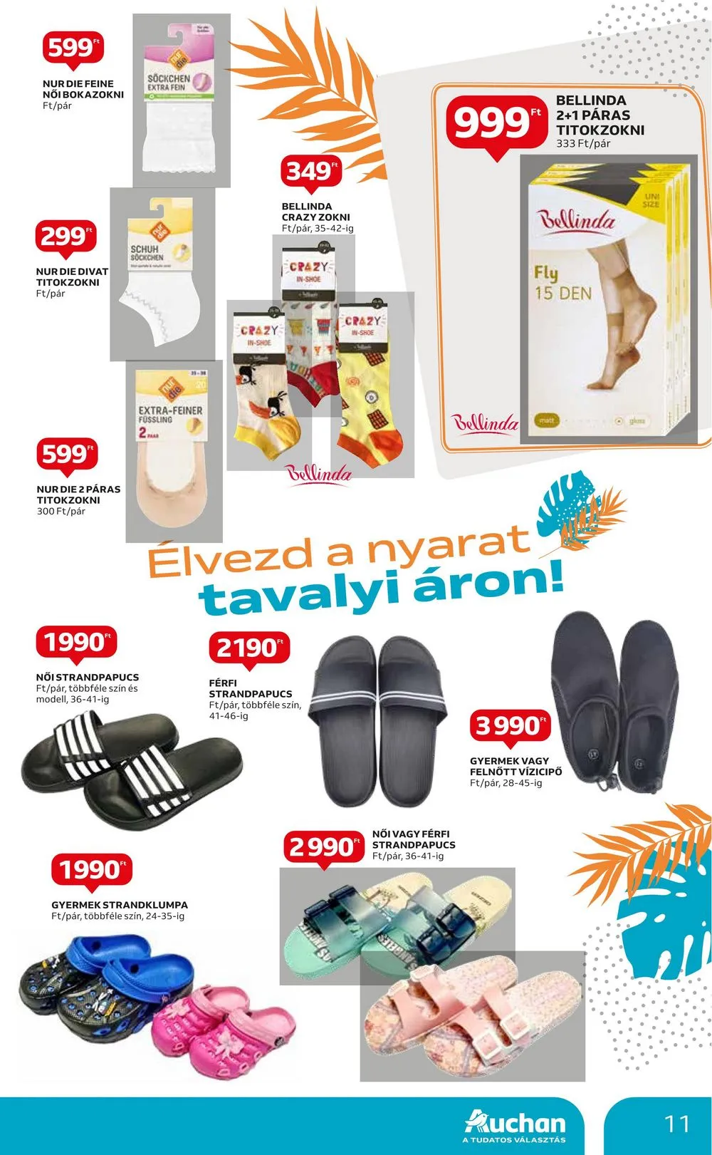 Auchan akciós újság Hipermarket Textil 07.04–07.31 – 11. oldal