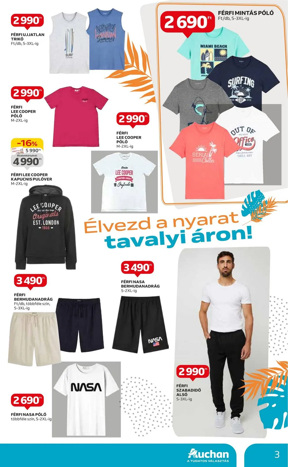 Auchan akciós újság Hipermarket Textil 07.04–07.31 – 3. oldal