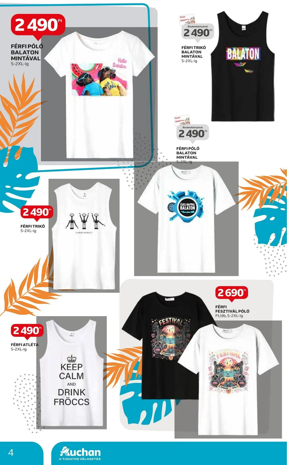 Auchan akciós újság Hipermarket Textil 07.04–07.31 – 4. oldal