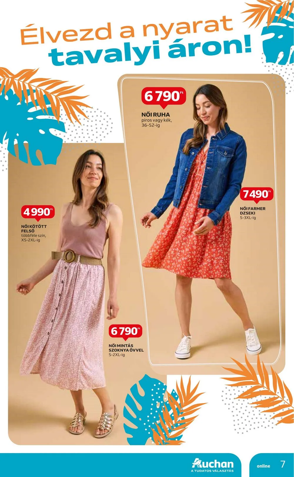 Auchan akciós újság Hipermarket Textil 07.04–07.31 – 7. oldal