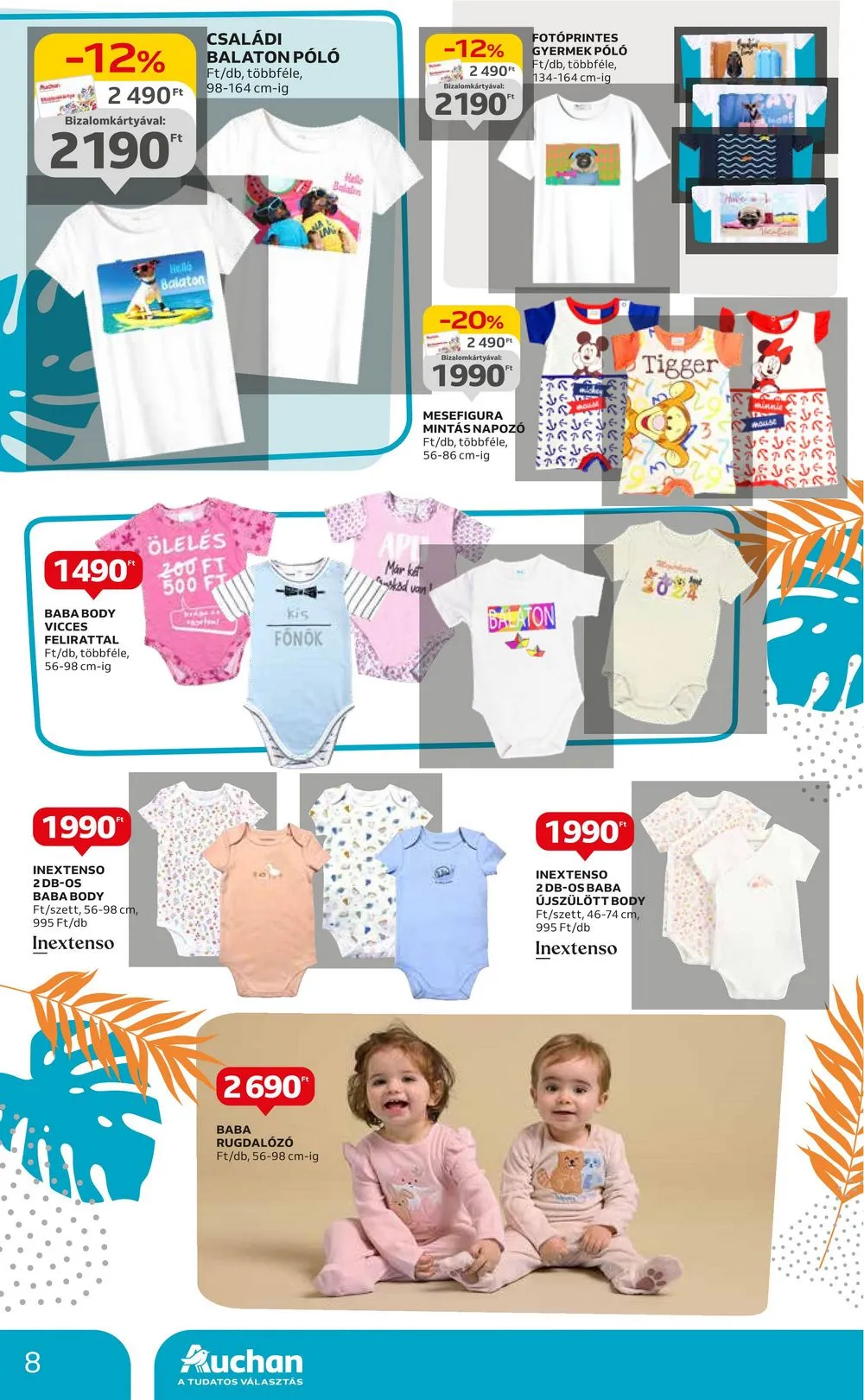 Auchan akciós újság Hipermarket Textil 07.04–07.31 – 8. oldal