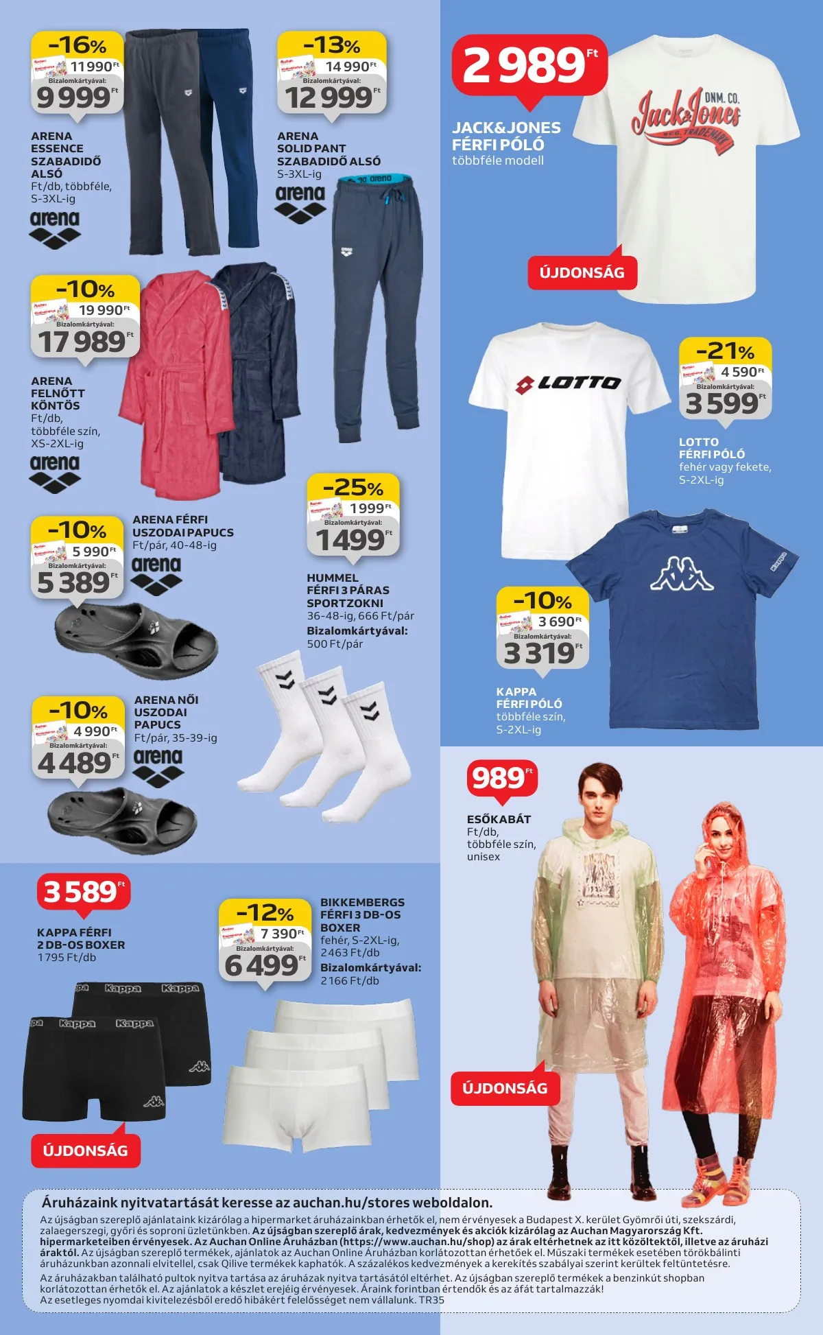 Auchan akciós újság Hipermarket Textil 08.28–09.24 – 9. oldal