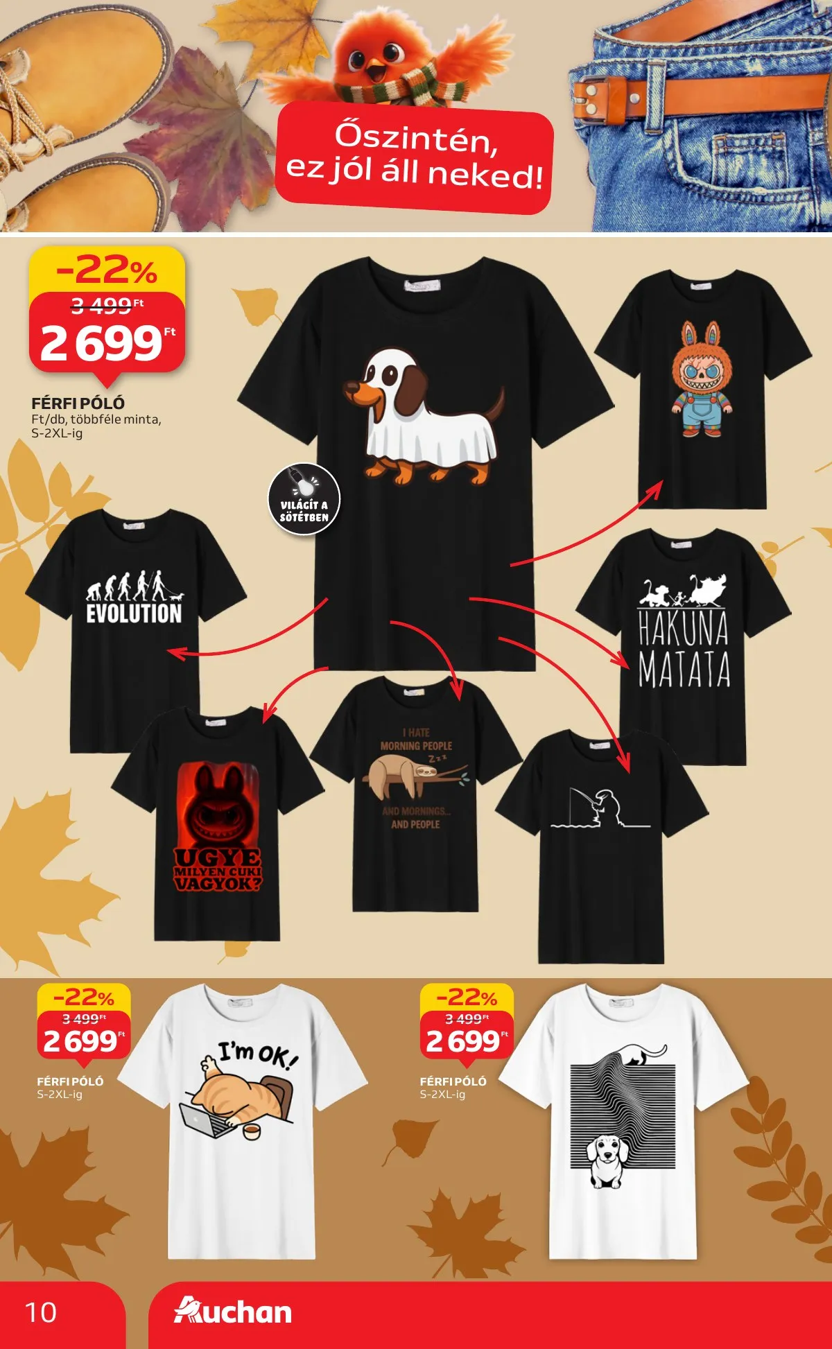 Auchan akciós újság Hipermarket Textil 10.02–10.29 – 10. oldal