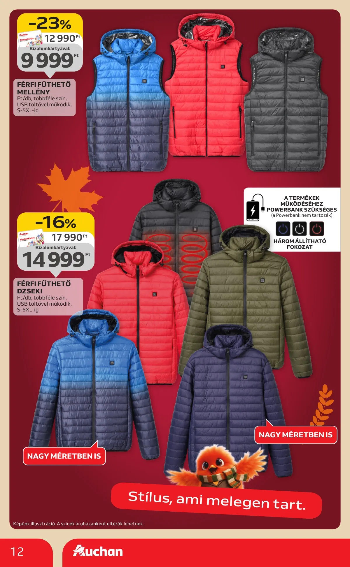 Auchan akciós újság Hipermarket Textil 10.02–10.29 – 12. oldal