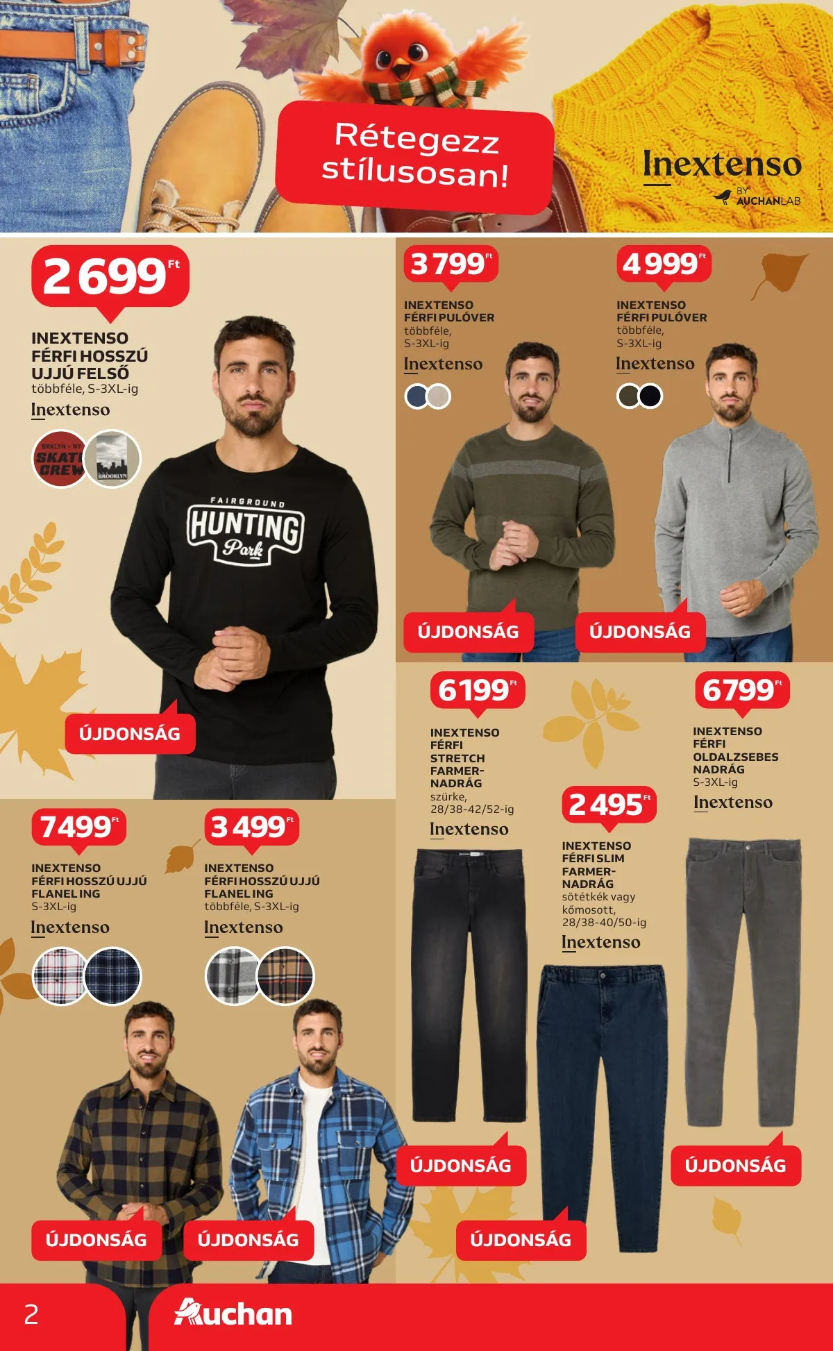Auchan akciós újság Hipermarket Textil 10.02–10.29 – 2. oldal