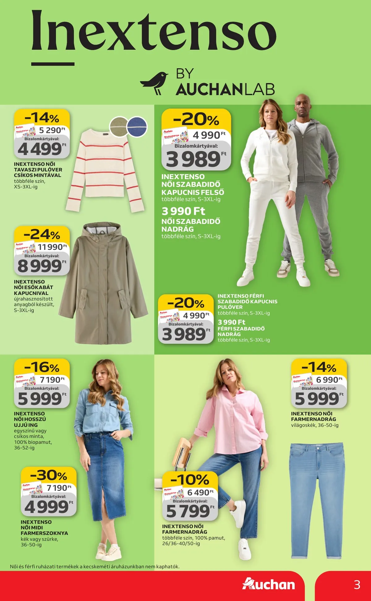 Auchan akciós újság Hipermarket Textil 02.05–03.04 – 3. oldal