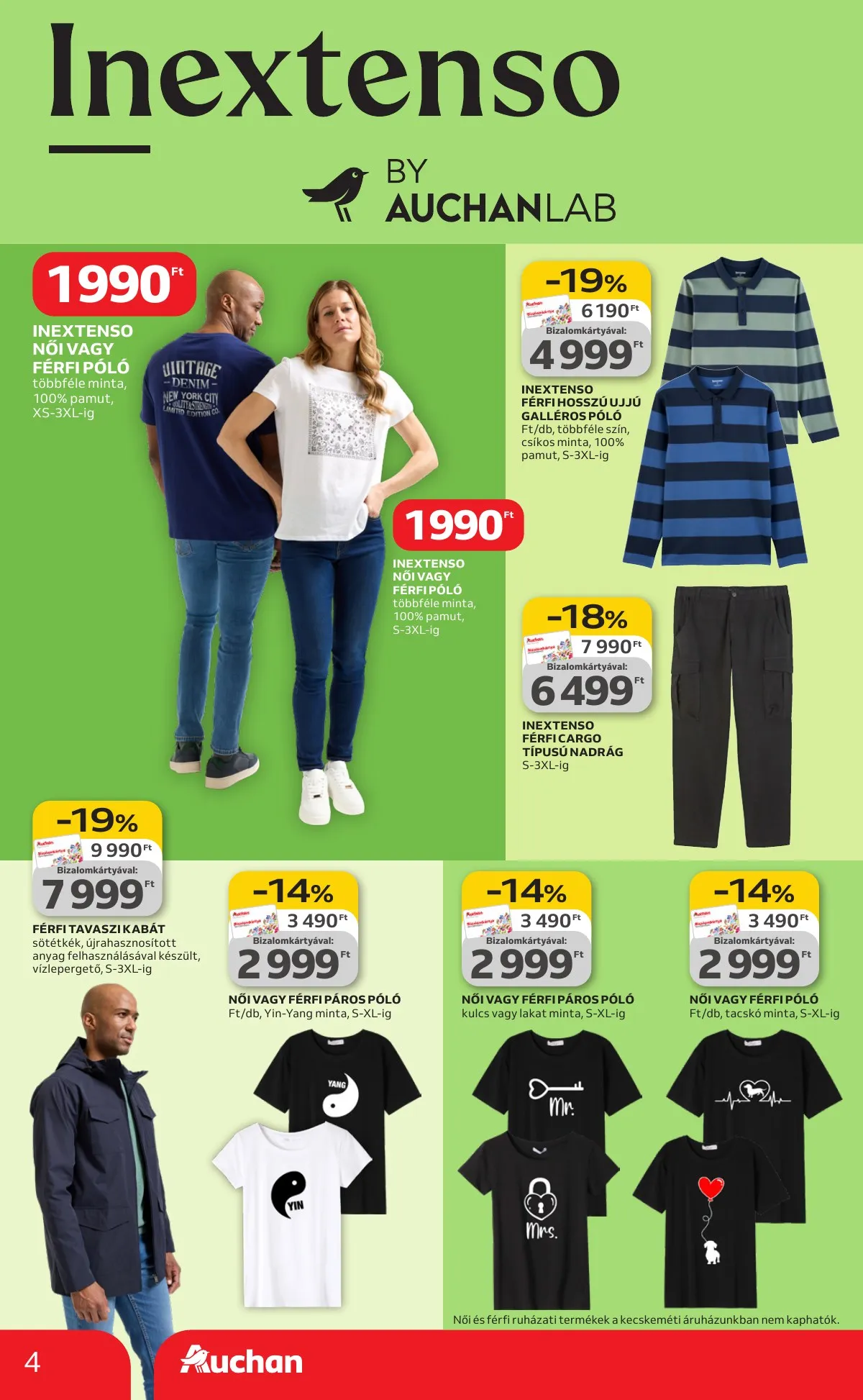 Auchan akciós újság Hipermarket Textil 02.05–03.04 – 4. oldal