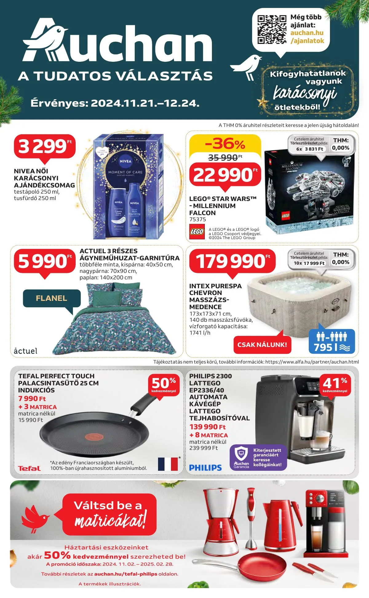 Auchan akciós újság Hipermarket Unnepi 11.21–11.24