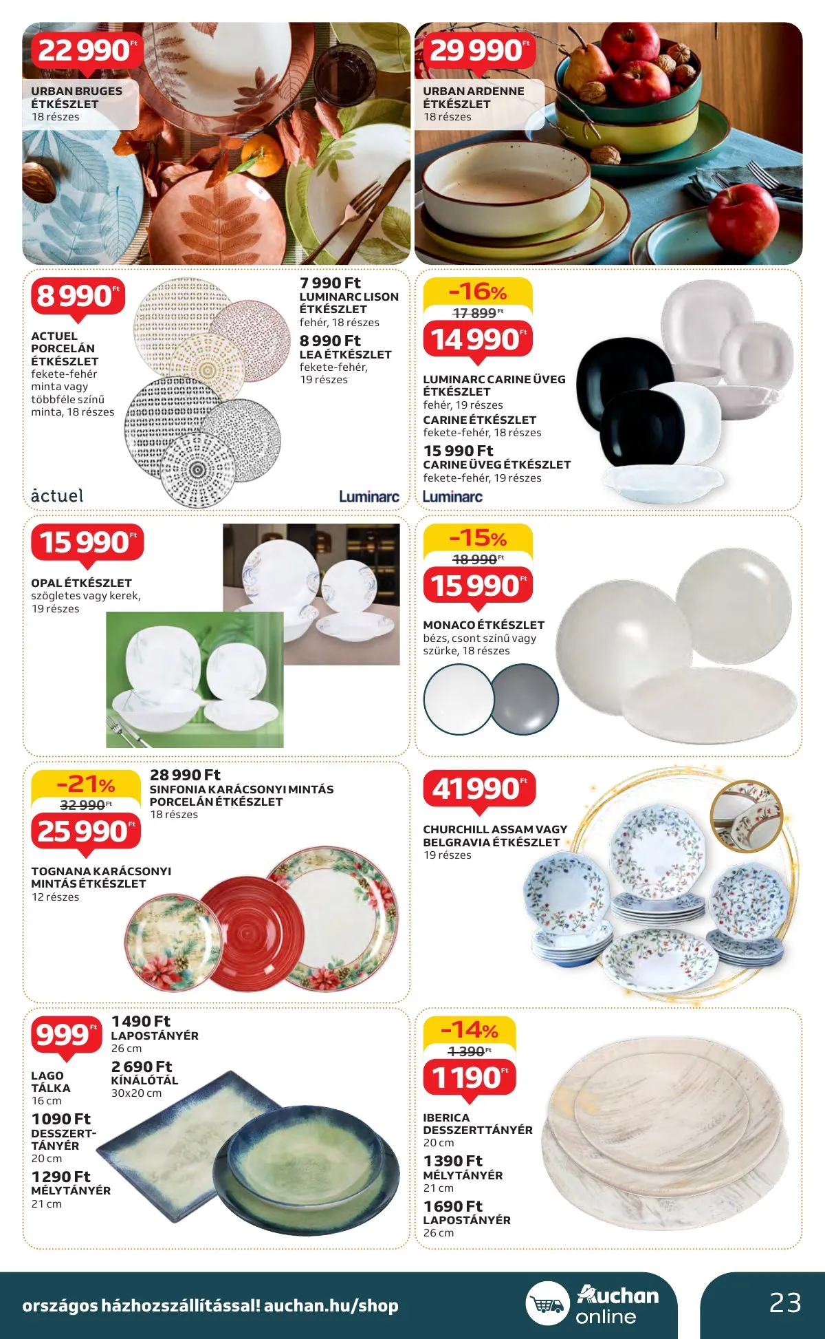 Auchan akciós újság Hipermarket Unnepi 11.21–11.24 – 23. oldal