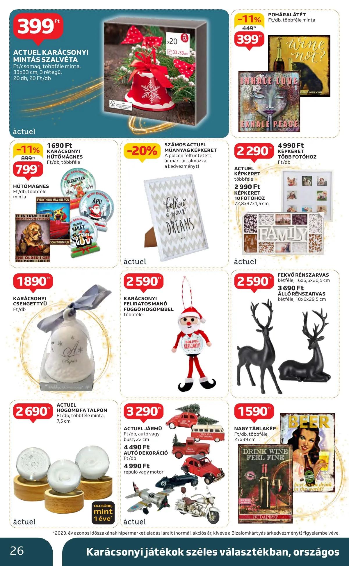 Auchan akciós újság Hipermarket Unnepi 11.21–11.24 – 26. oldal