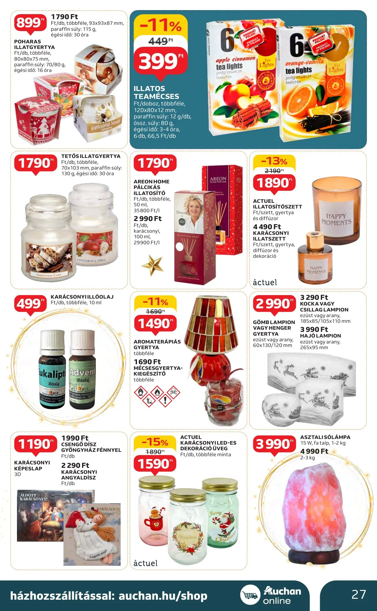 Auchan akciós újság Hipermarket Unnepi 11.21–11.24 – 27. oldal