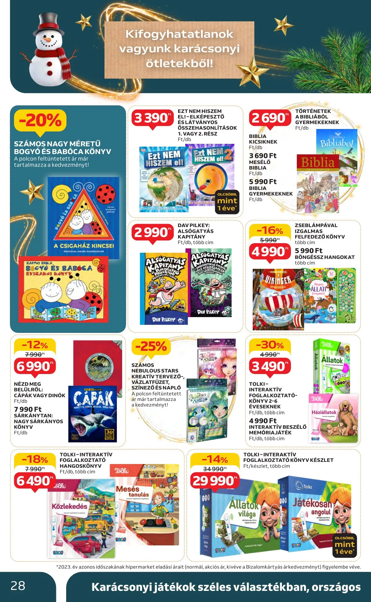 Auchan akciós újság Hipermarket Unnepi 11.21–11.24 – 28. oldal