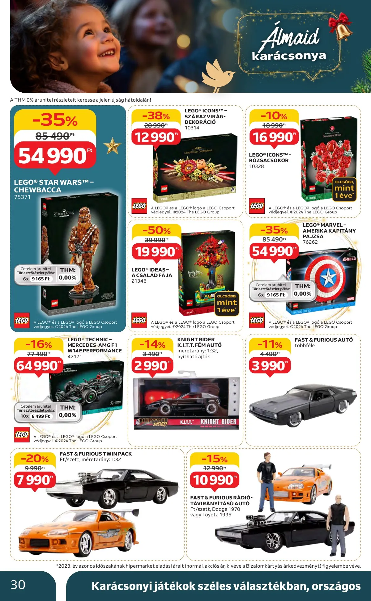 Auchan akciós újság Hipermarket Unnepi 11.21–11.24 – 30. oldal