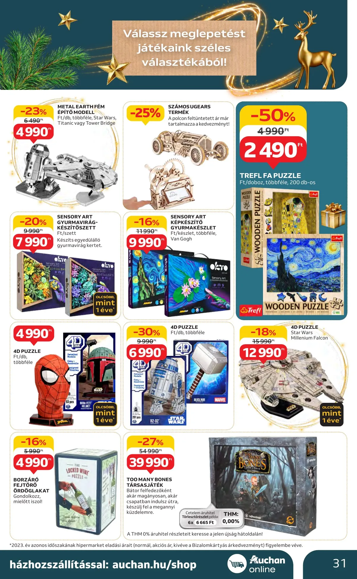 Auchan akciós újság Hipermarket Unnepi 11.21–11.24 – 31. oldal