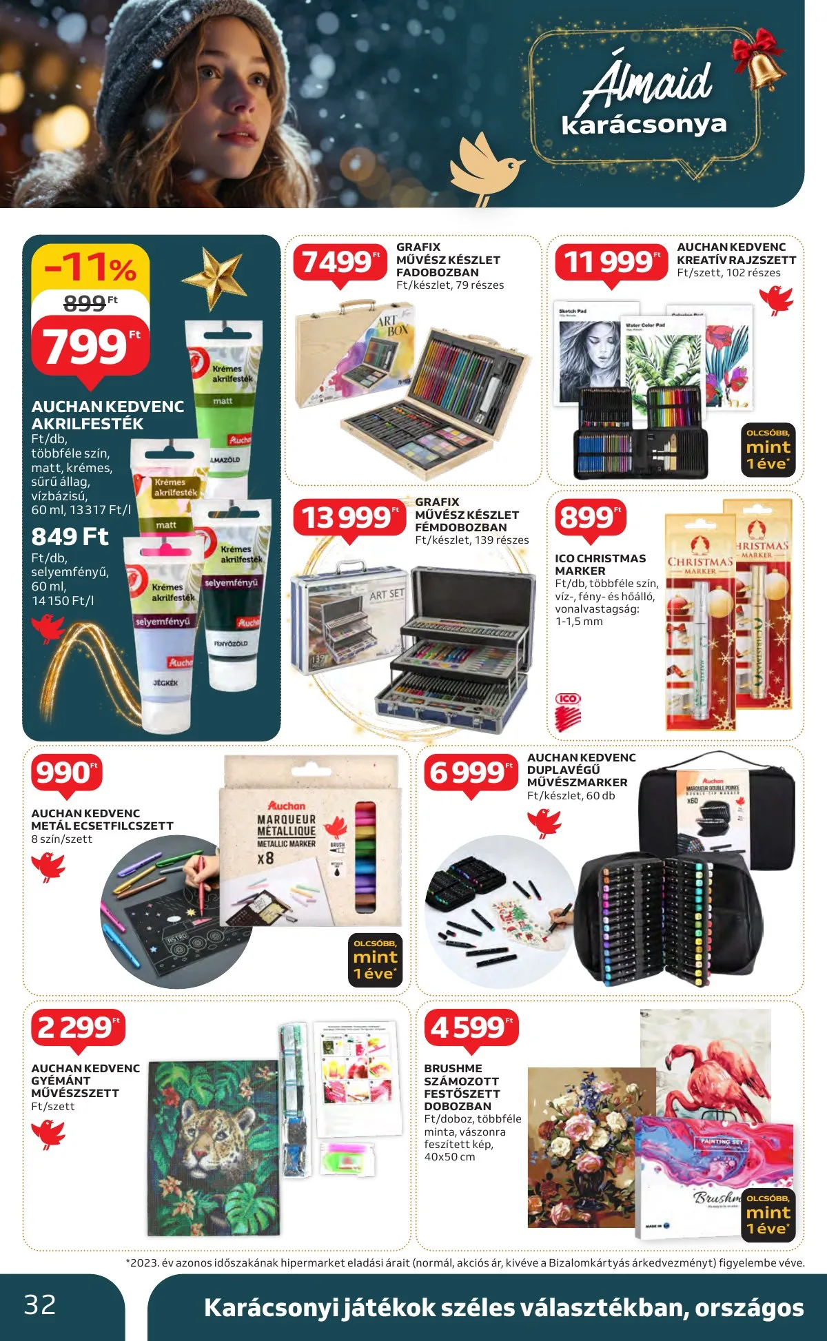 Auchan akciós újság Hipermarket Unnepi 11.21–11.24 – 32. oldal