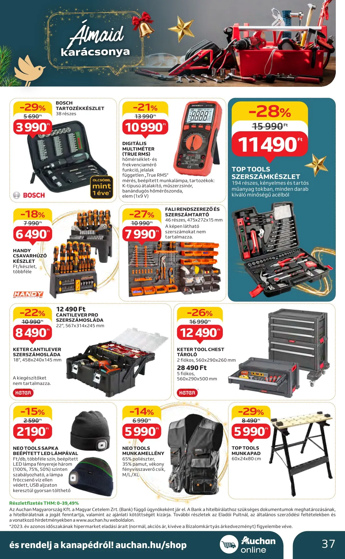Auchan akciós újság Hipermarket Unnepi 11.21–11.24 – 37. oldal