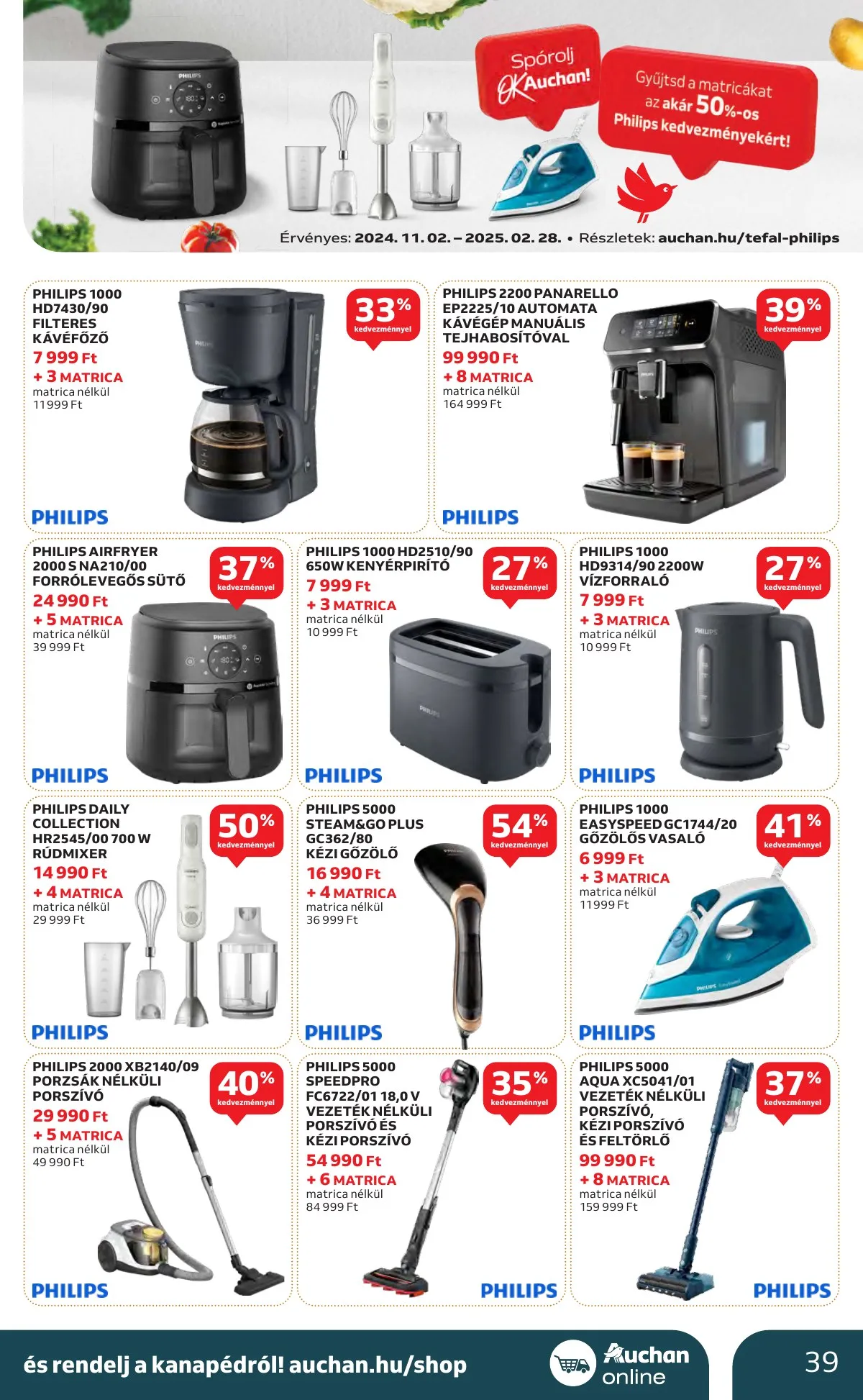 Auchan akciós újság Hipermarket Unnepi 11.21–11.24 – 39. oldal