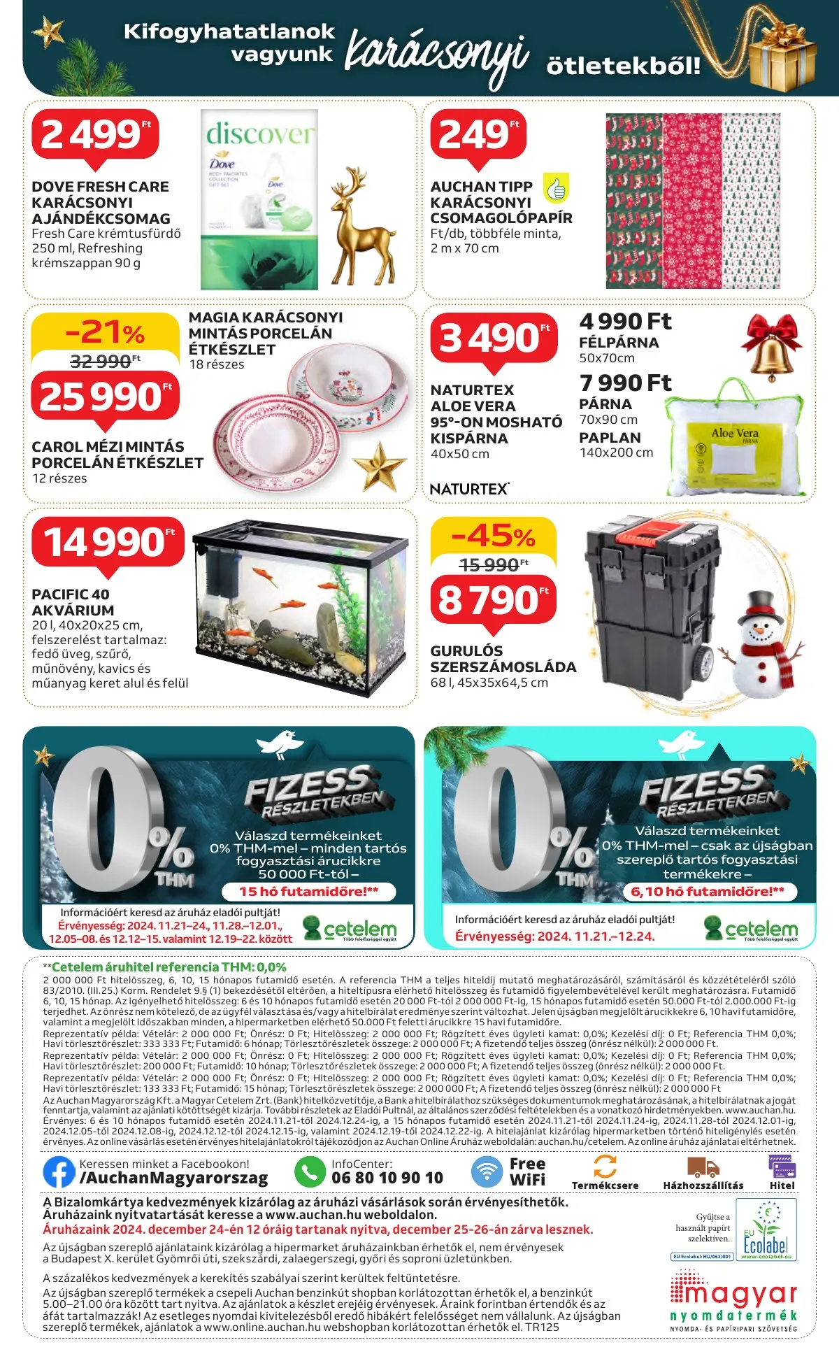 Auchan akciós újság Hipermarket Unnepi 11.21–11.24 – 40. oldal