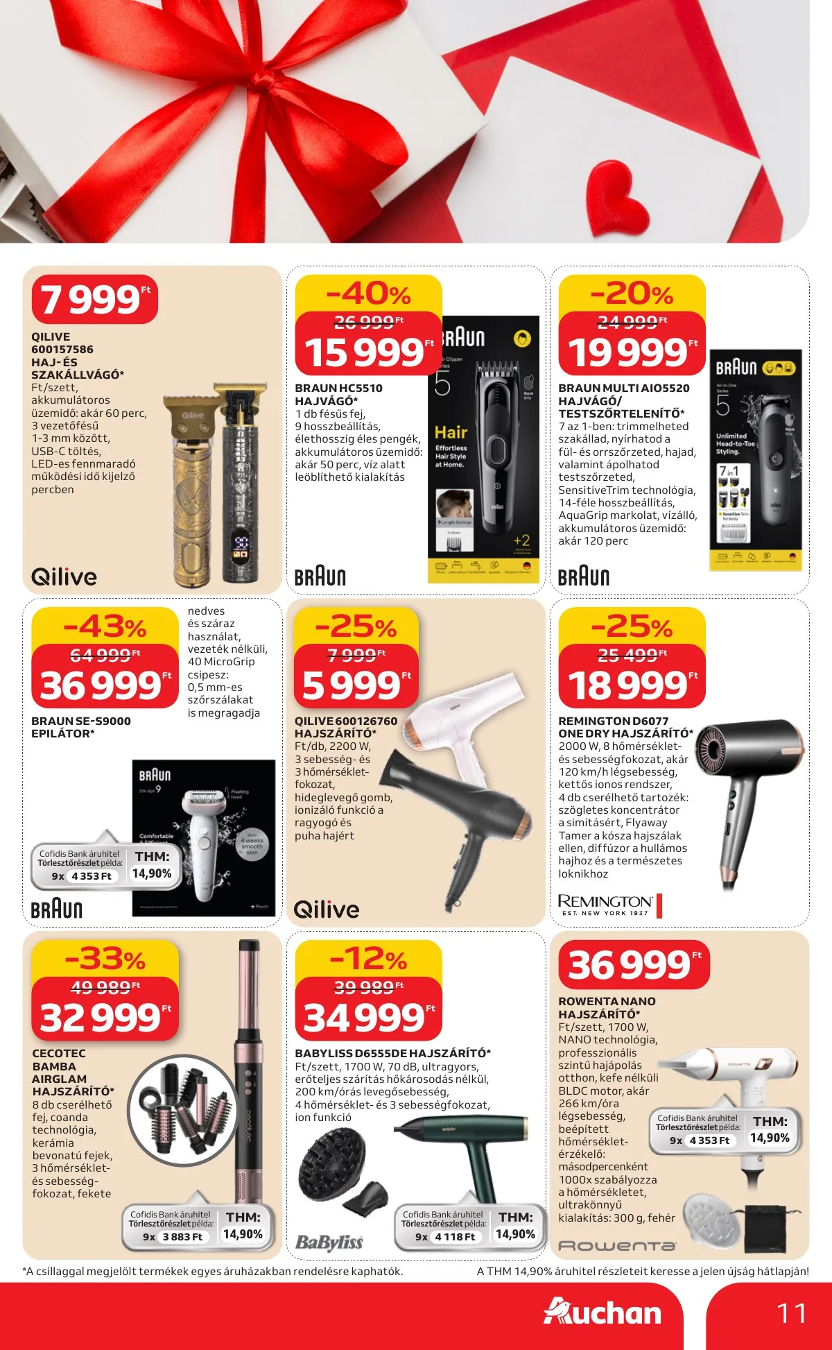 Auchan akciós újság Hipermarket Valentin nap 02.05–02.18 – 11. oldal