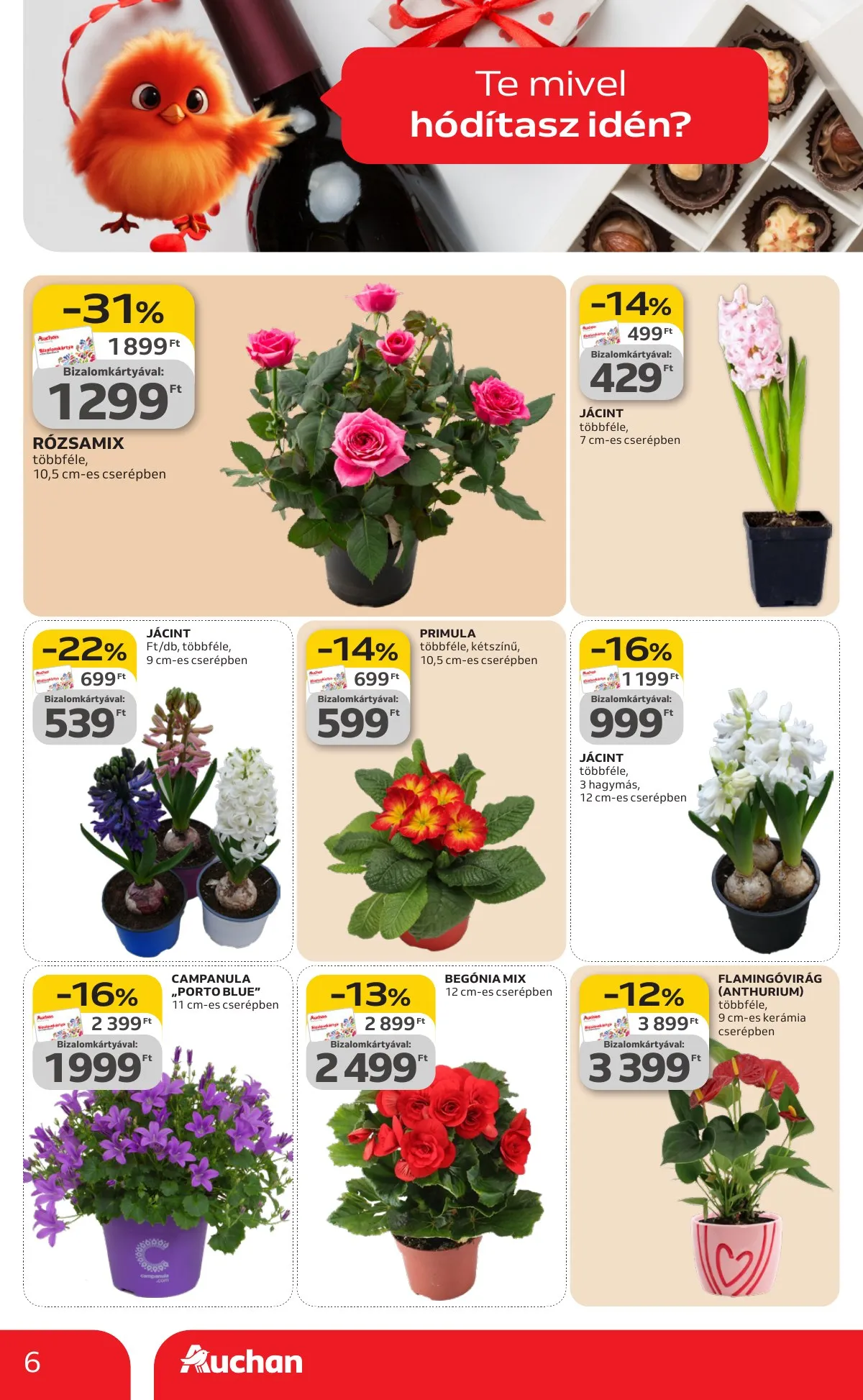 Auchan akciós újság Hipermarket Valentin nap 02.05–02.18 – 6. oldal