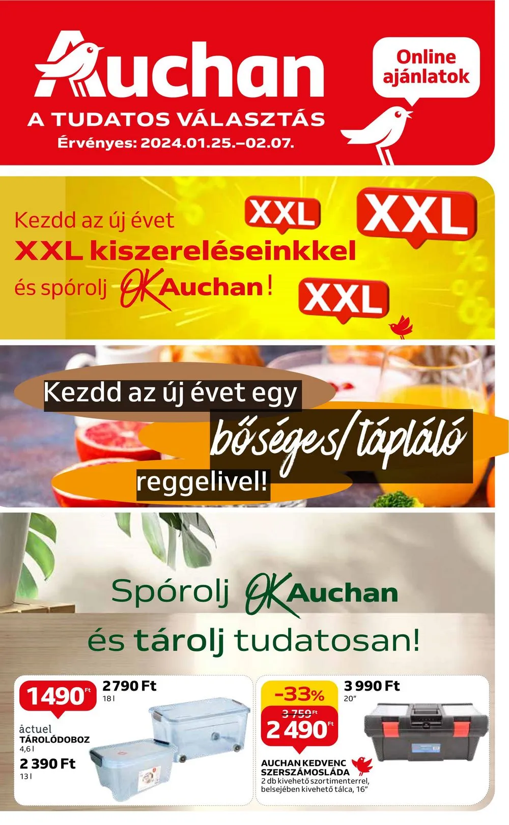 Auchan akciós újság Hipermarket XXL 01.25–02.07