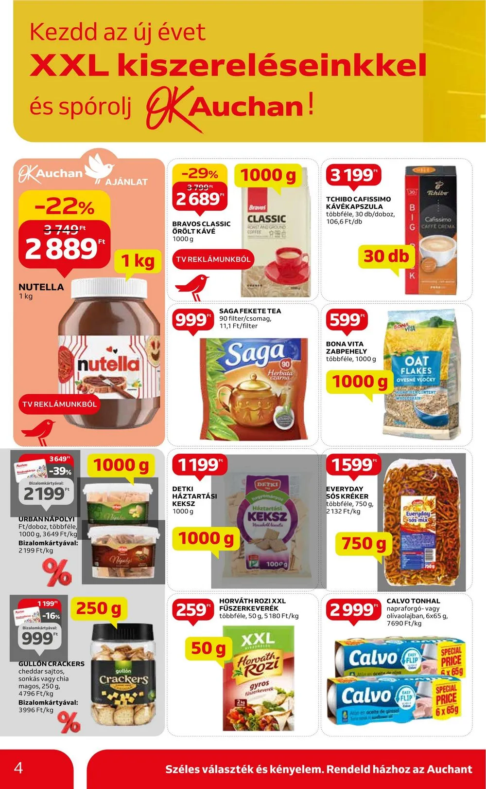 Auchan akciós újság Hipermarket XXL 01.25–02.07 – 4. oldal