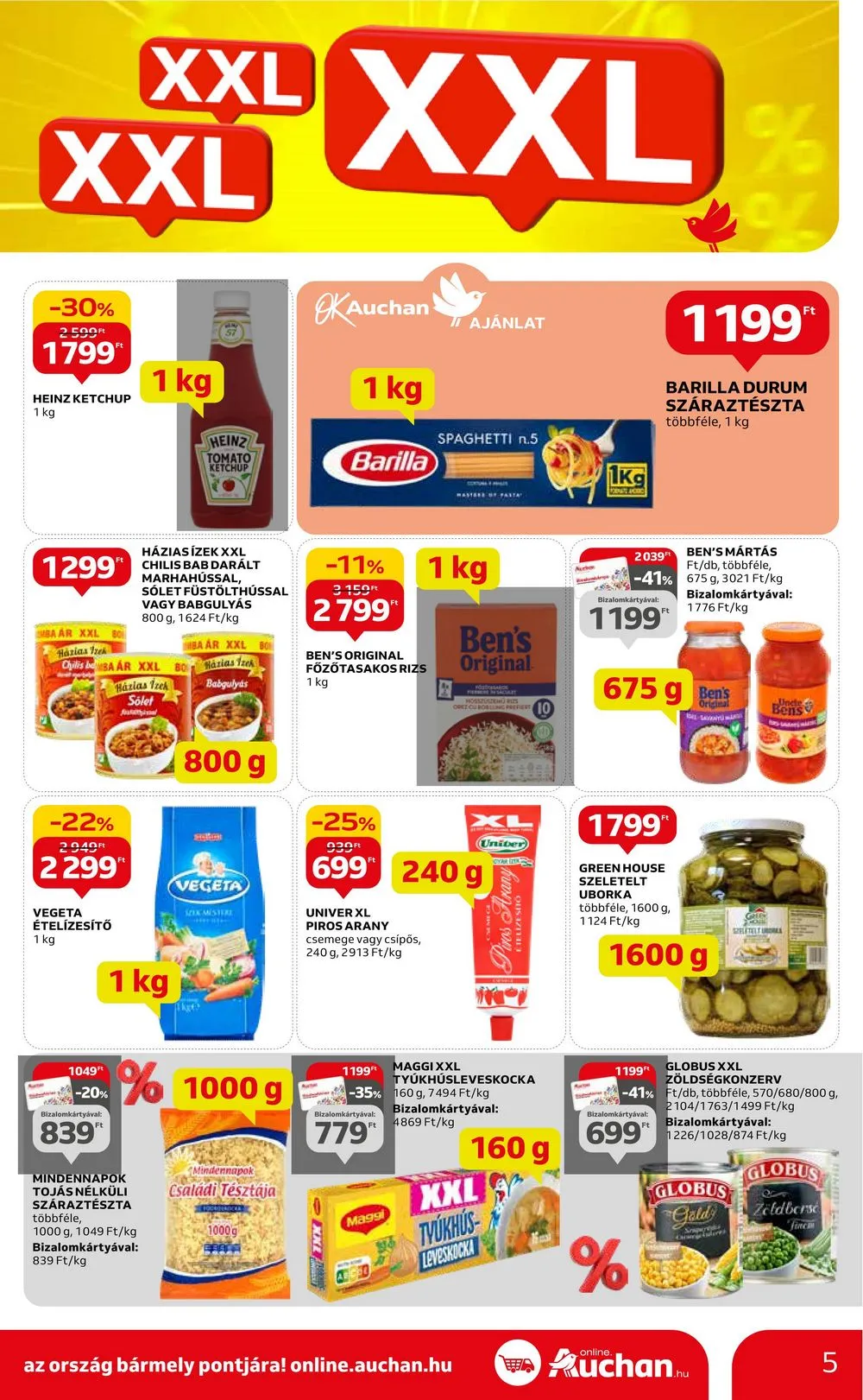 Auchan akciós újság Hipermarket XXL 01.25–02.07 – 5. oldal