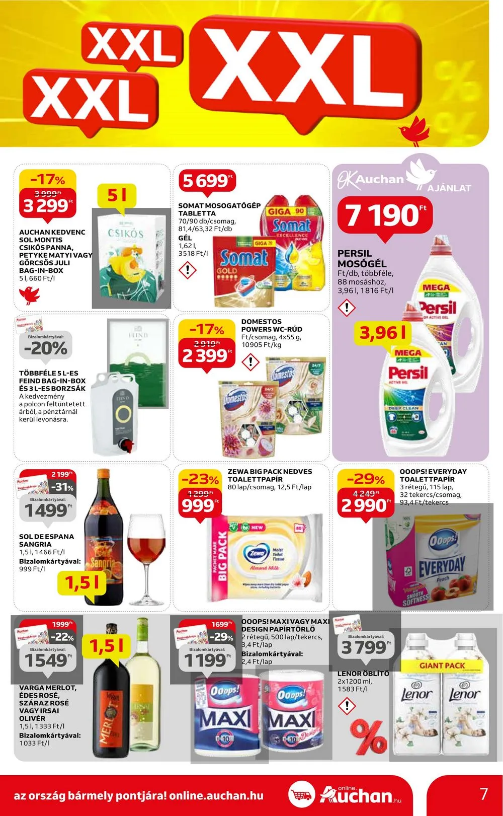Auchan akciós újság Hipermarket XXL 01.25–02.07 – 7. oldal