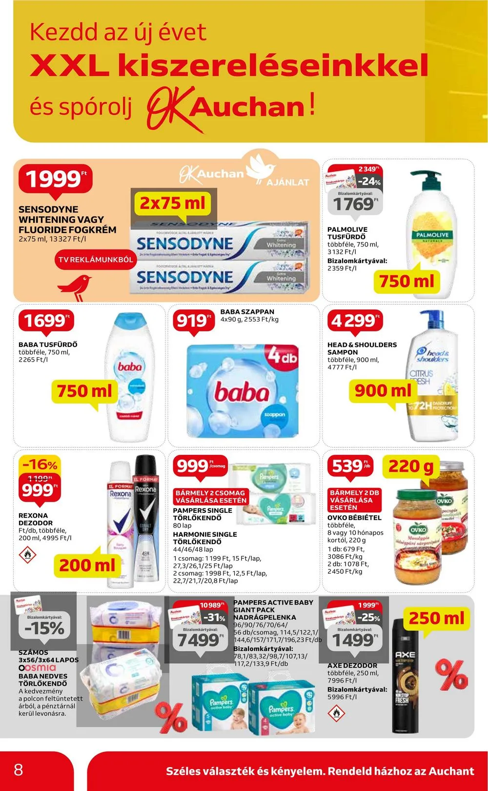 Auchan akciós újság Hipermarket XXL 01.25–02.07 – 8. oldal