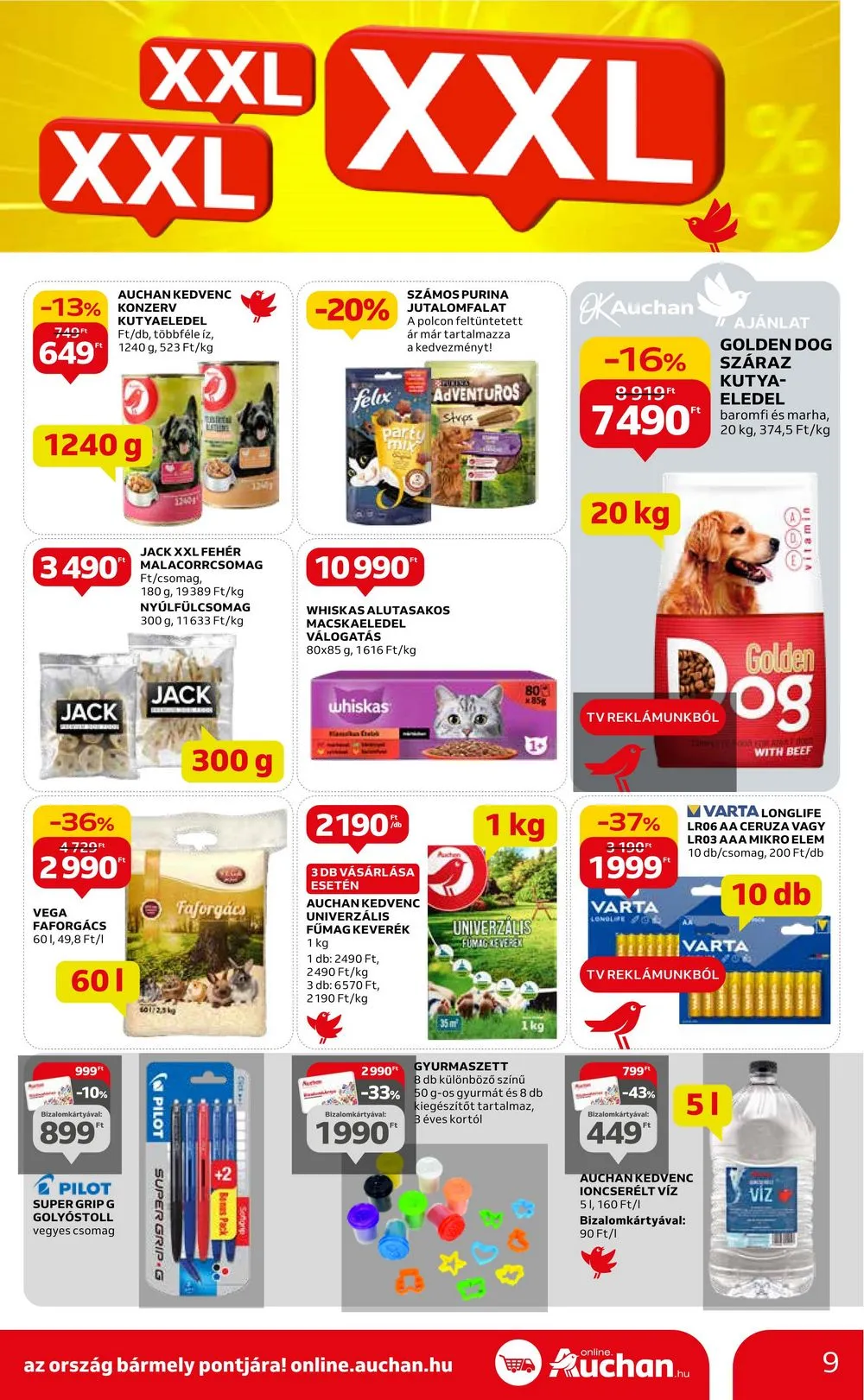 Auchan akciós újság Hipermarket XXL 01.25–02.07 – 9. oldal