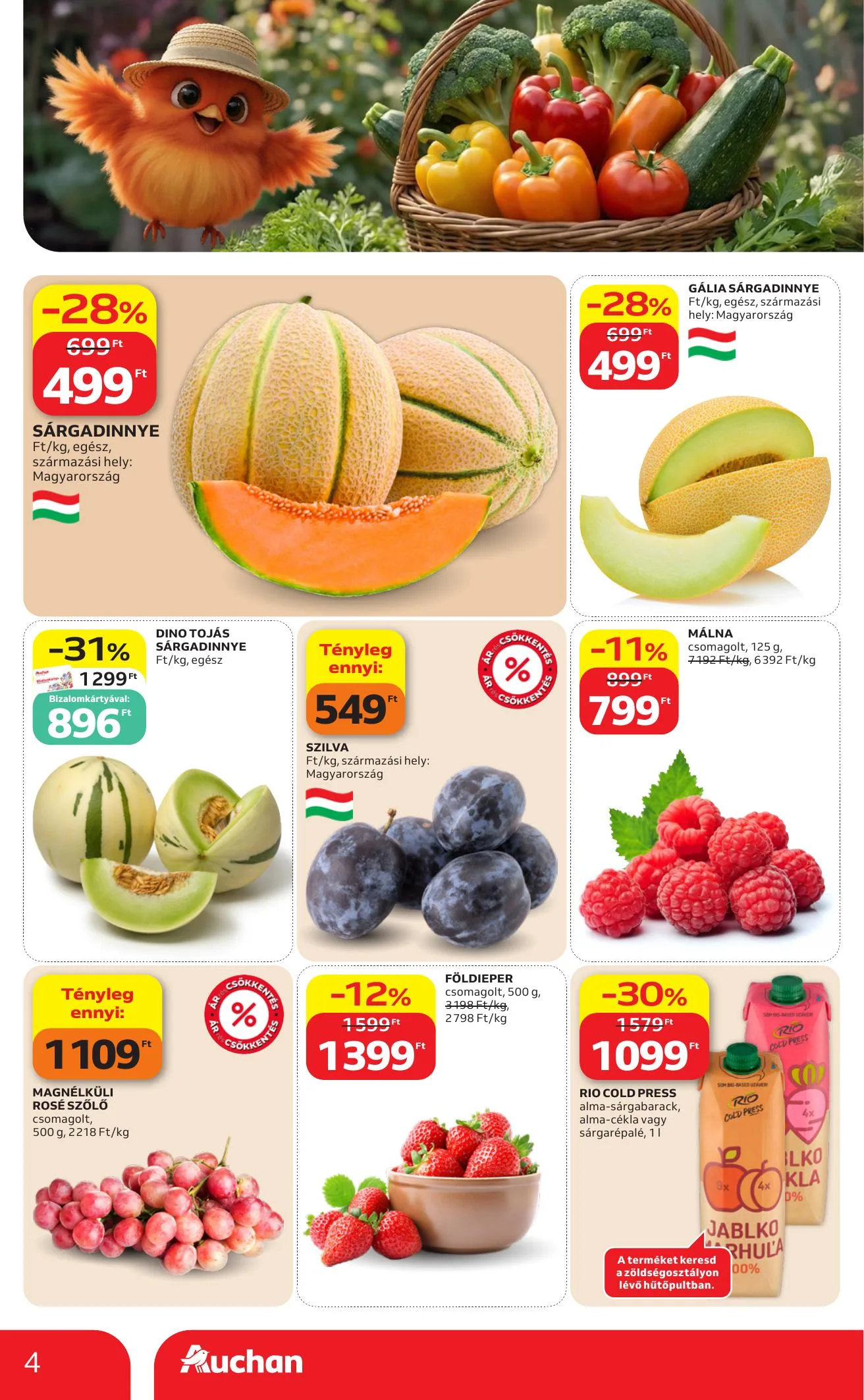 Auchan akciós újság Hipermarket Zoldseg Gyumolcs 08.13–08.19 – 4. oldal