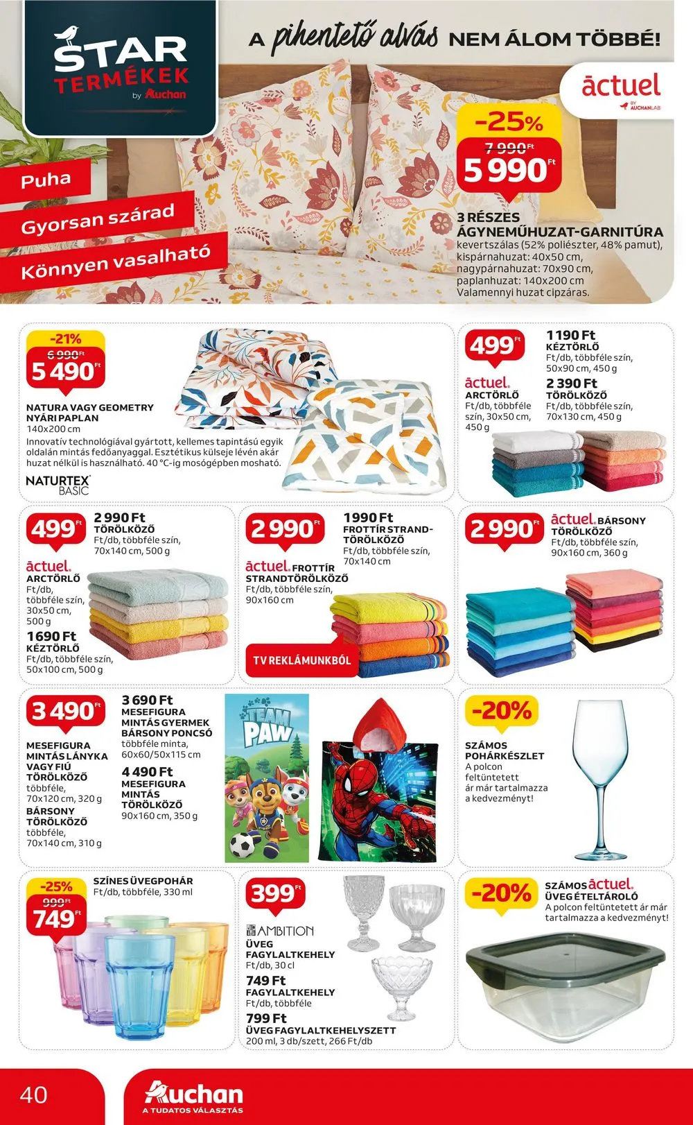 Auchan akciós újság Hipermarket 07.06–07.12 – 40. oldal