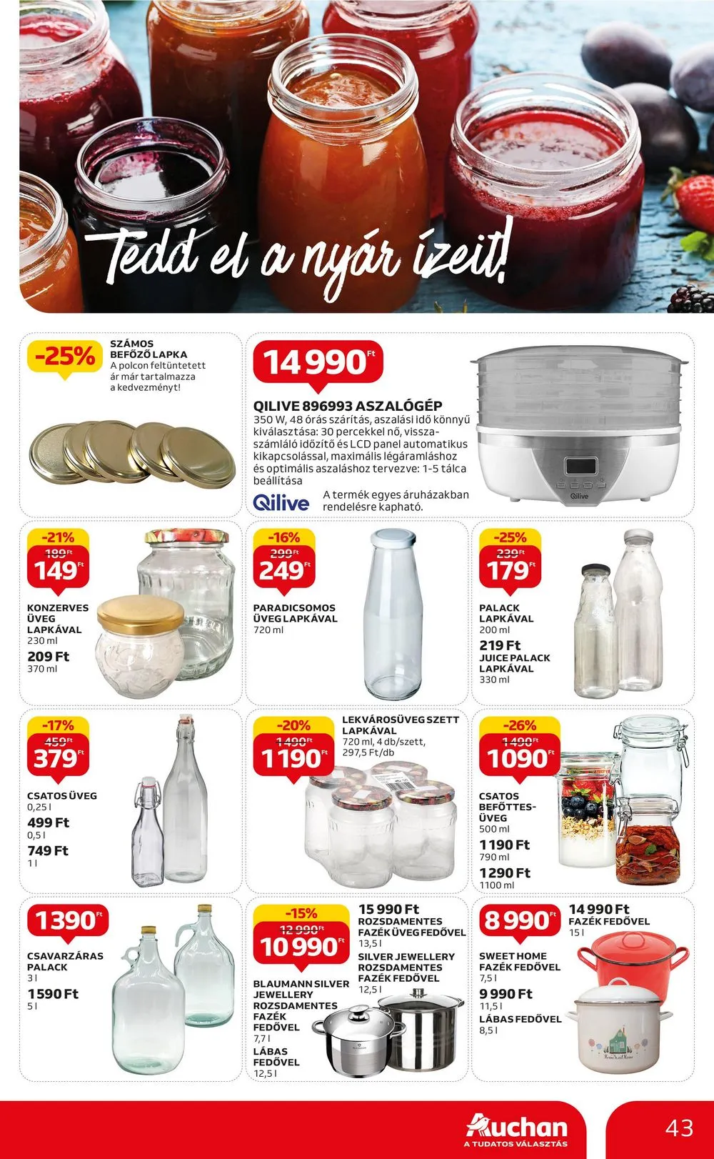 Auchan akciós újság Hipermarket 07.06–07.12 – 43. oldal