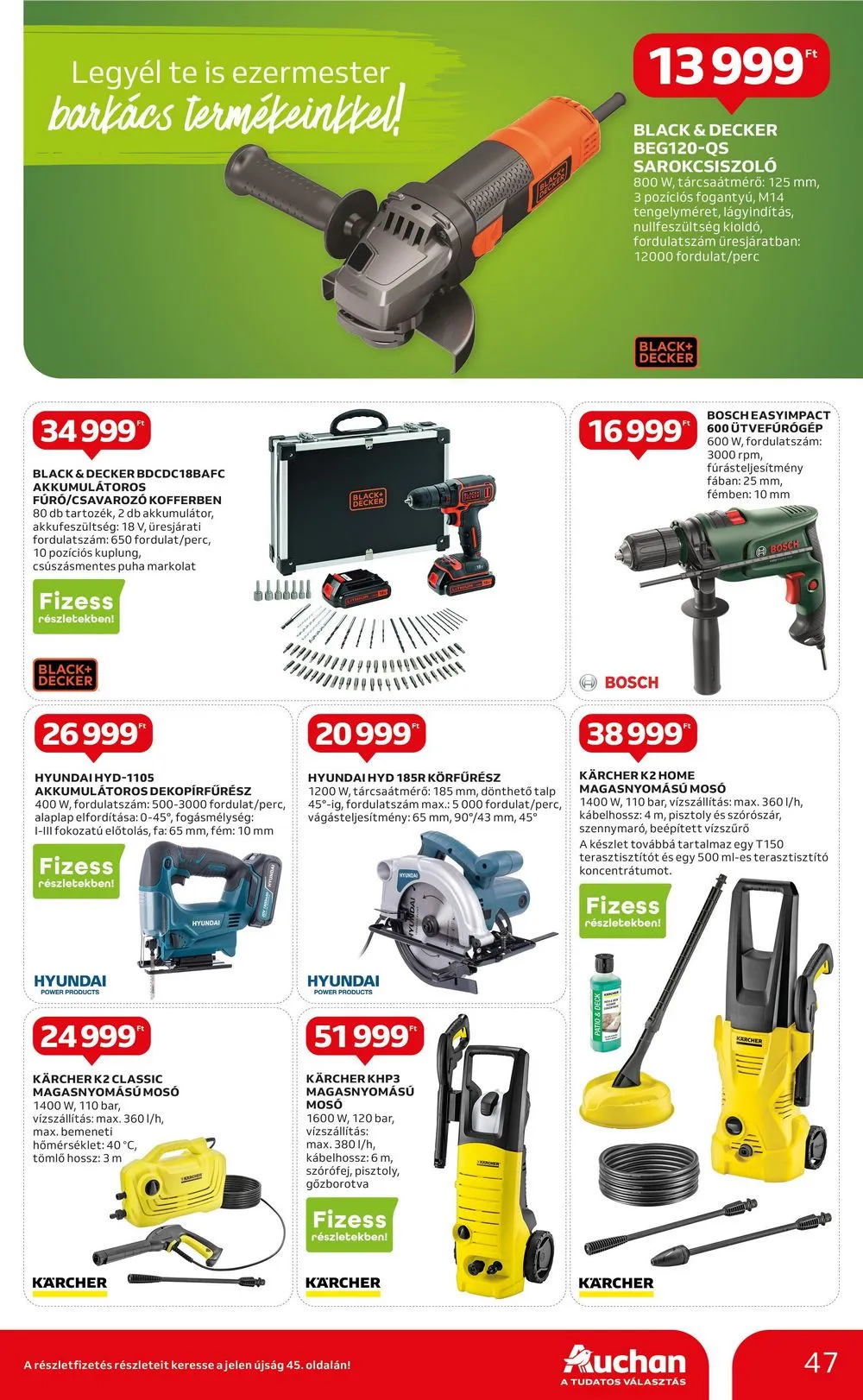 Auchan akciós újság Hipermarket 07.06–07.12 – 47. oldal