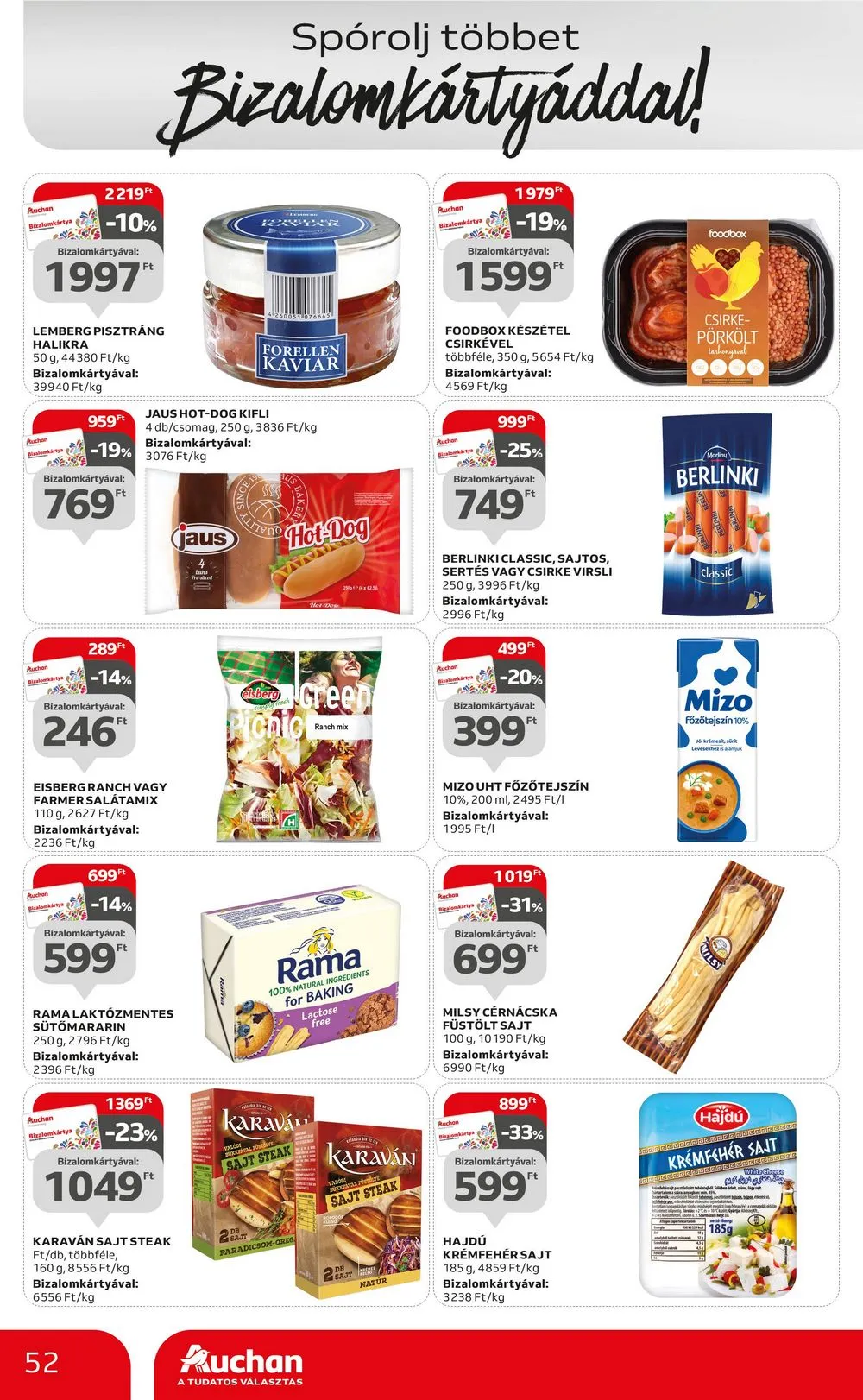 Auchan akciós újság Hipermarket 07.06–07.12 – 52. oldal