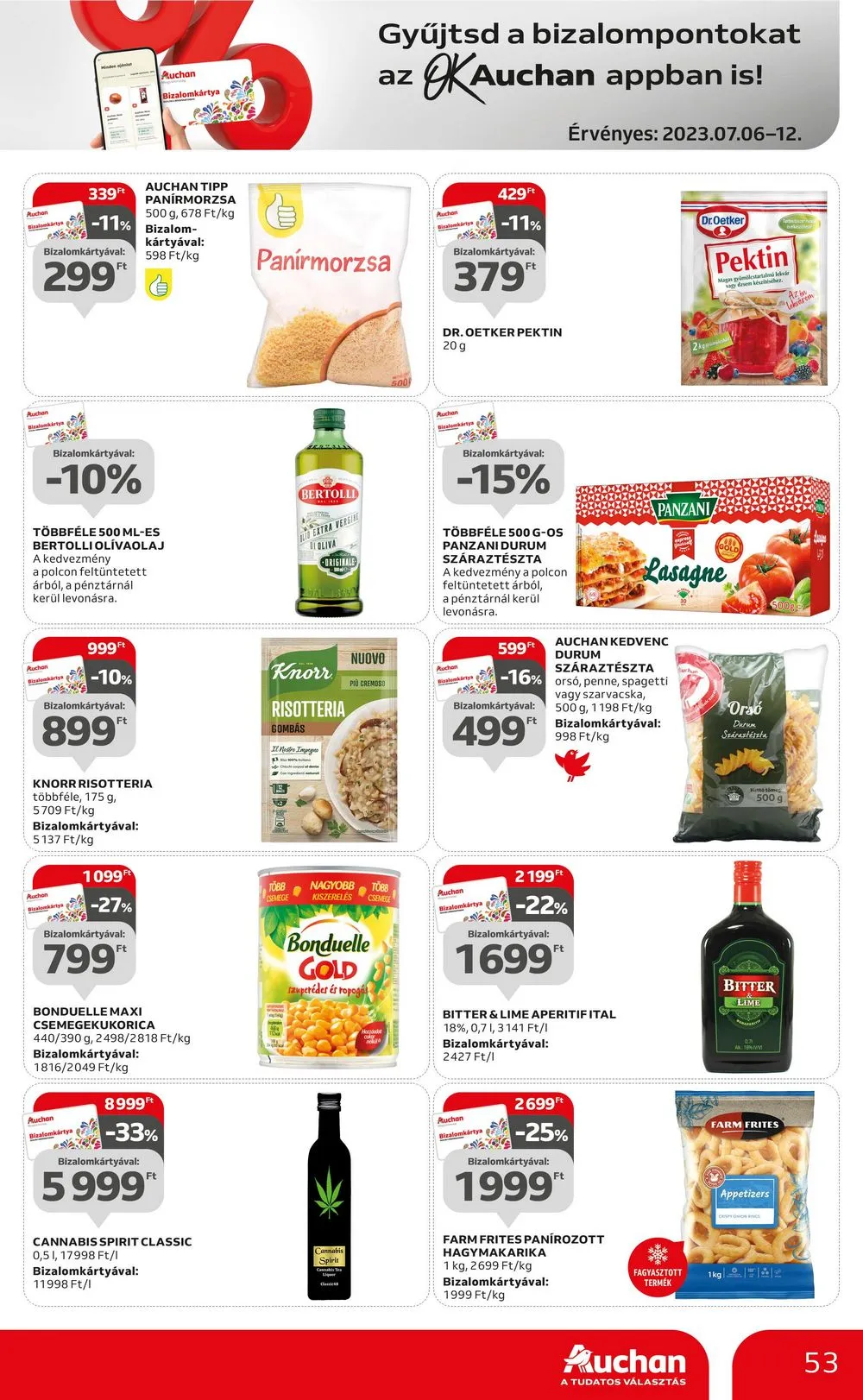 Auchan akciós újság Hipermarket 07.06–07.12 – 53. oldal