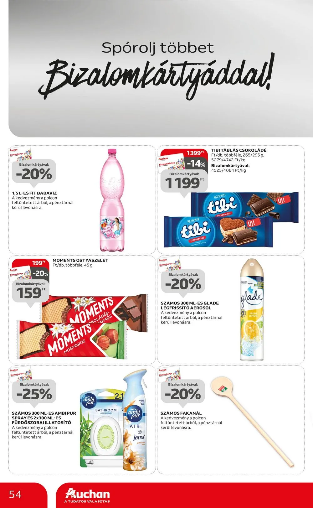 Auchan akciós újság Hipermarket 07.06–07.12 – 54. oldal